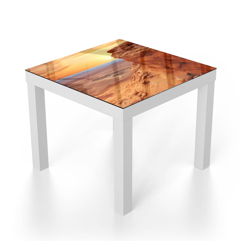Salontafel 55x55 - Gehard Glas - Woestijn Landschap