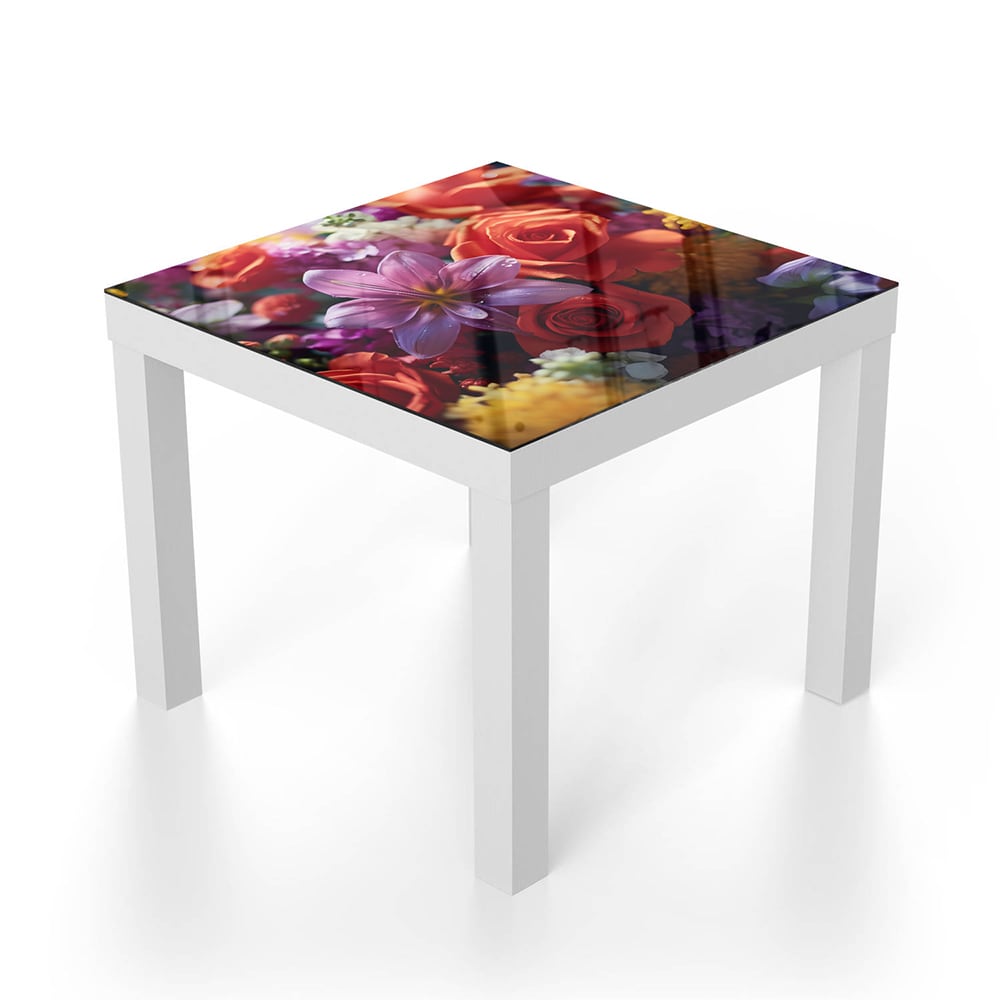 Salontafel 55x55 - Gehard Glas - Bloemenboeket