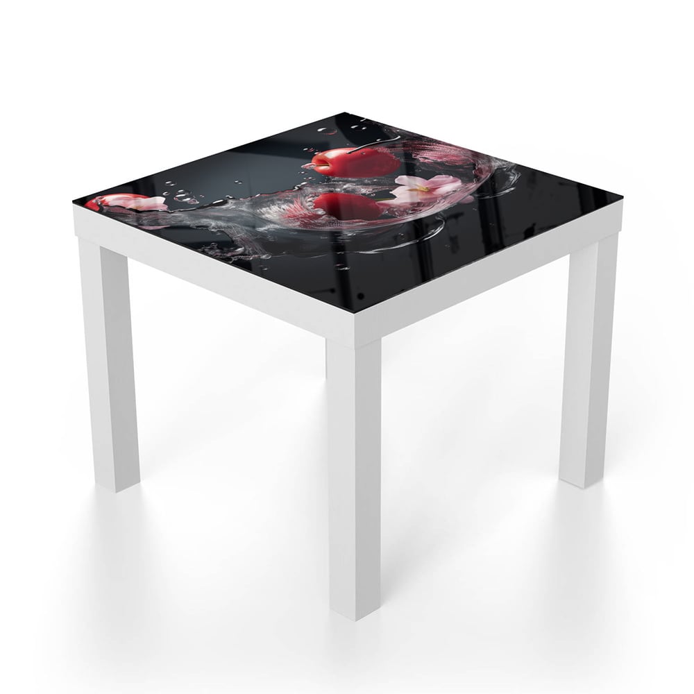 Salontafel 55x55 - Gehard Glas - Tomaten Splash