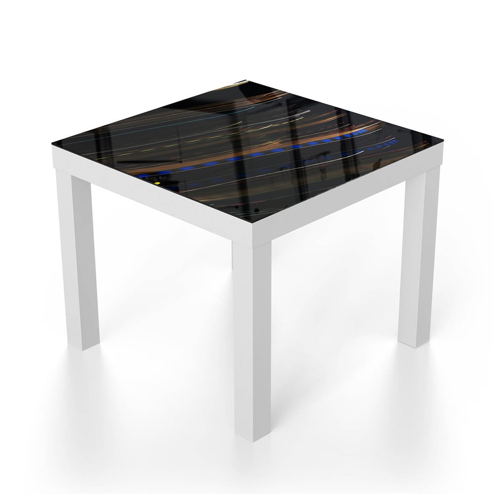 Salontafel 55x55 - Gehard Glas - Bewegende Lichtpatronen