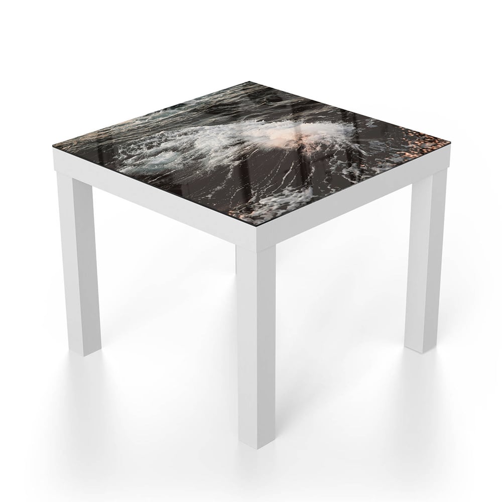 Salontafel 55x55 - Gehard Glas - Ruige Golven