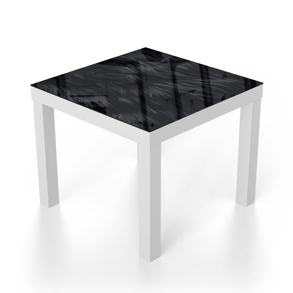 Salontafel 55x55 - Gehard Glas - Zwarte Vacht