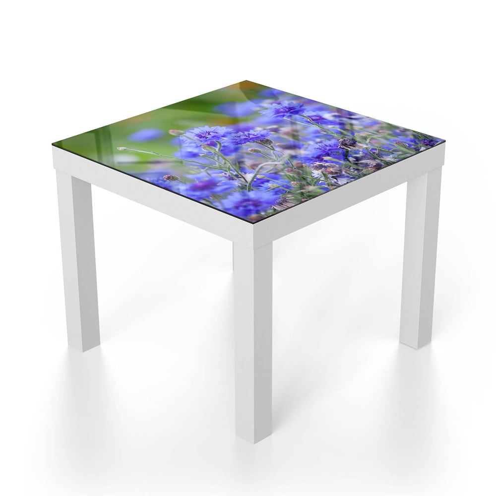 Salontafel 55x55 - Gehard Glas - Korenbloemen in Bloei