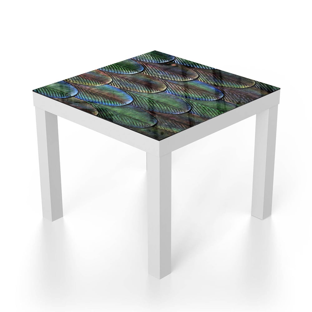 Salontafel 55x55 - Gehard Glas - Bladeren Textuur