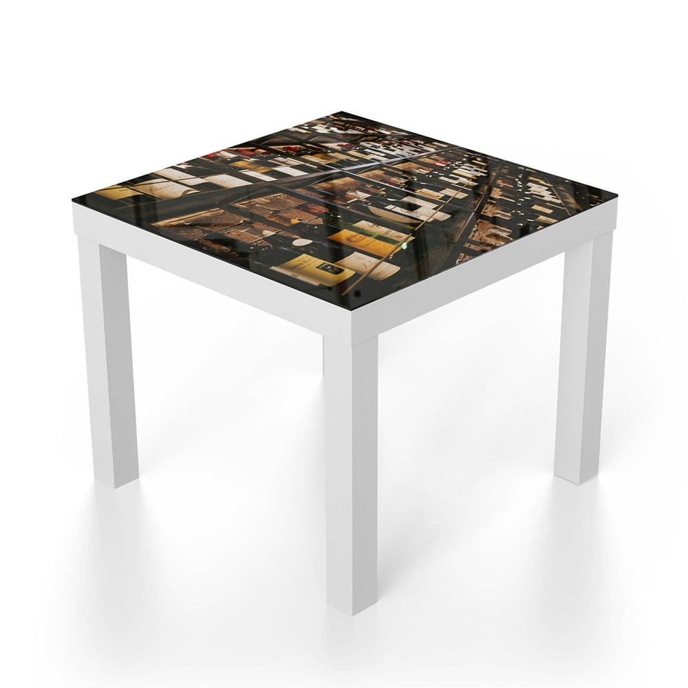 Salontafel 55x55 - Gehard Glas - Wijnkelder