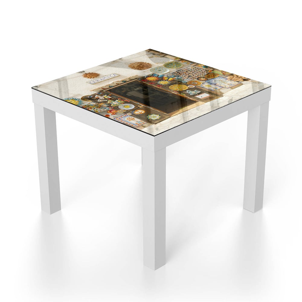 Salontafel 55x55 - Gehard Glas - Artistieke Winkel