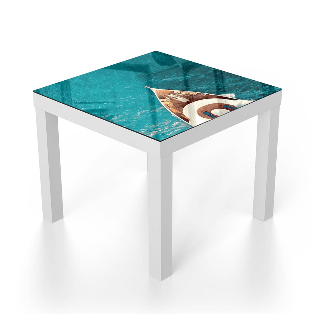 Salontafel 55x55 - Gehard Glas - Voorkant Jacht