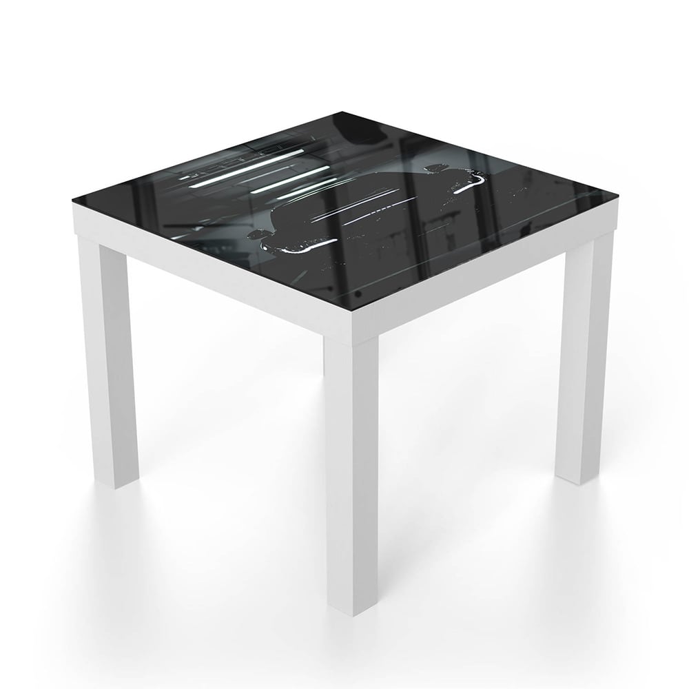 Salontafel 55x55 - Gehard Glas - Audi R8 Zwart