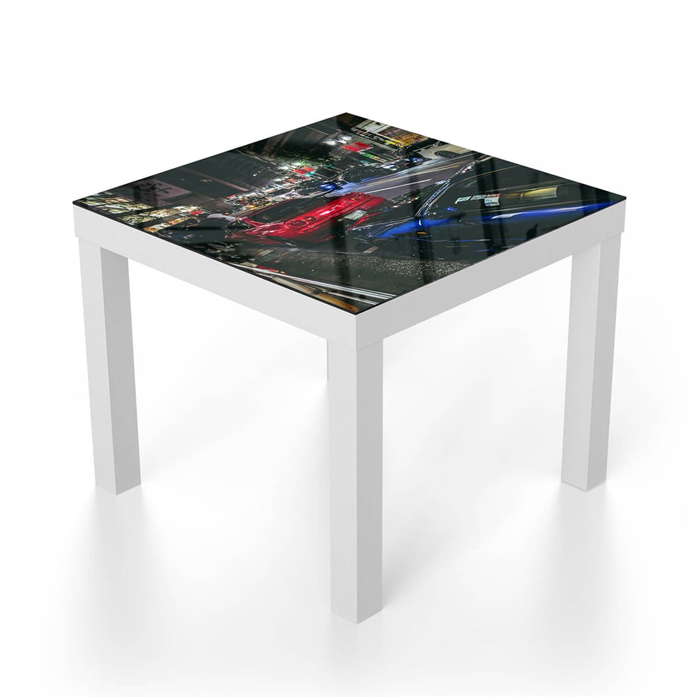 Salontafel 55x55 - Gehard Glas - Japanse Auto's