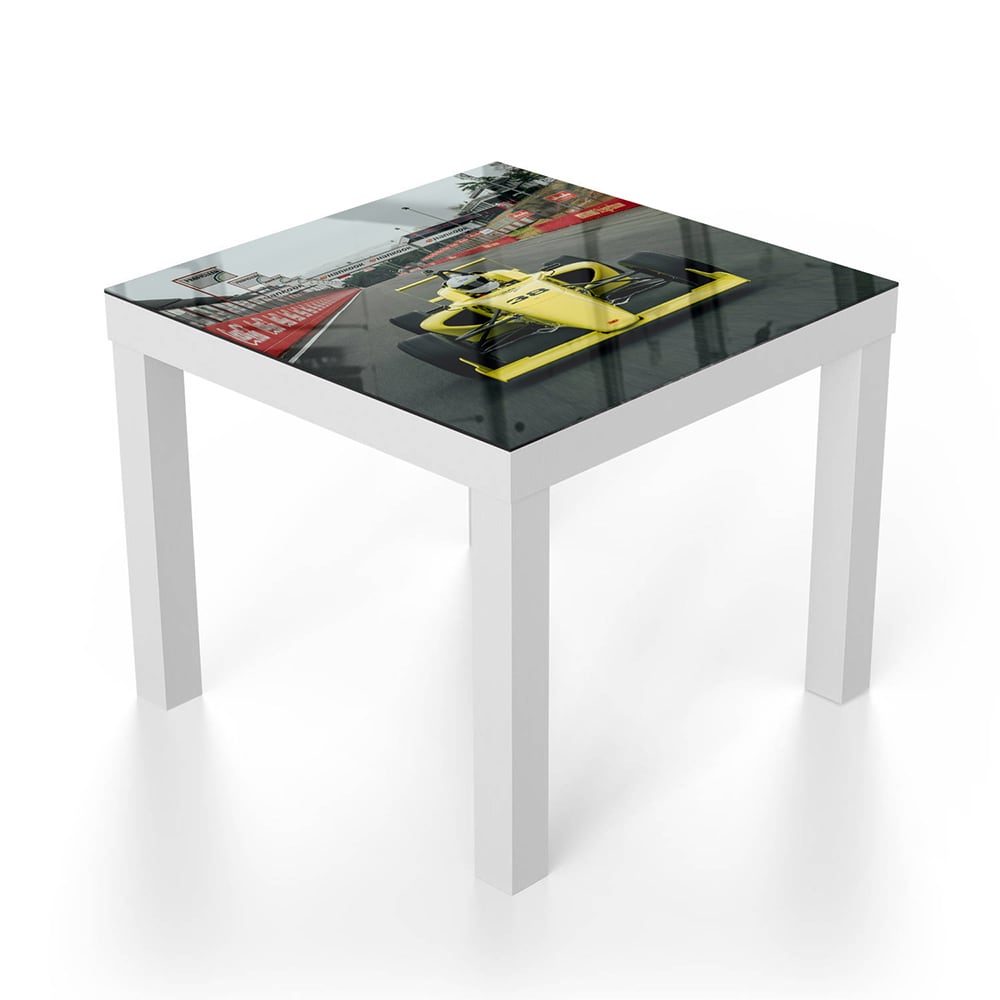 Salontafel 55x55 - Gehard Glas - Open Wheel Race Auto