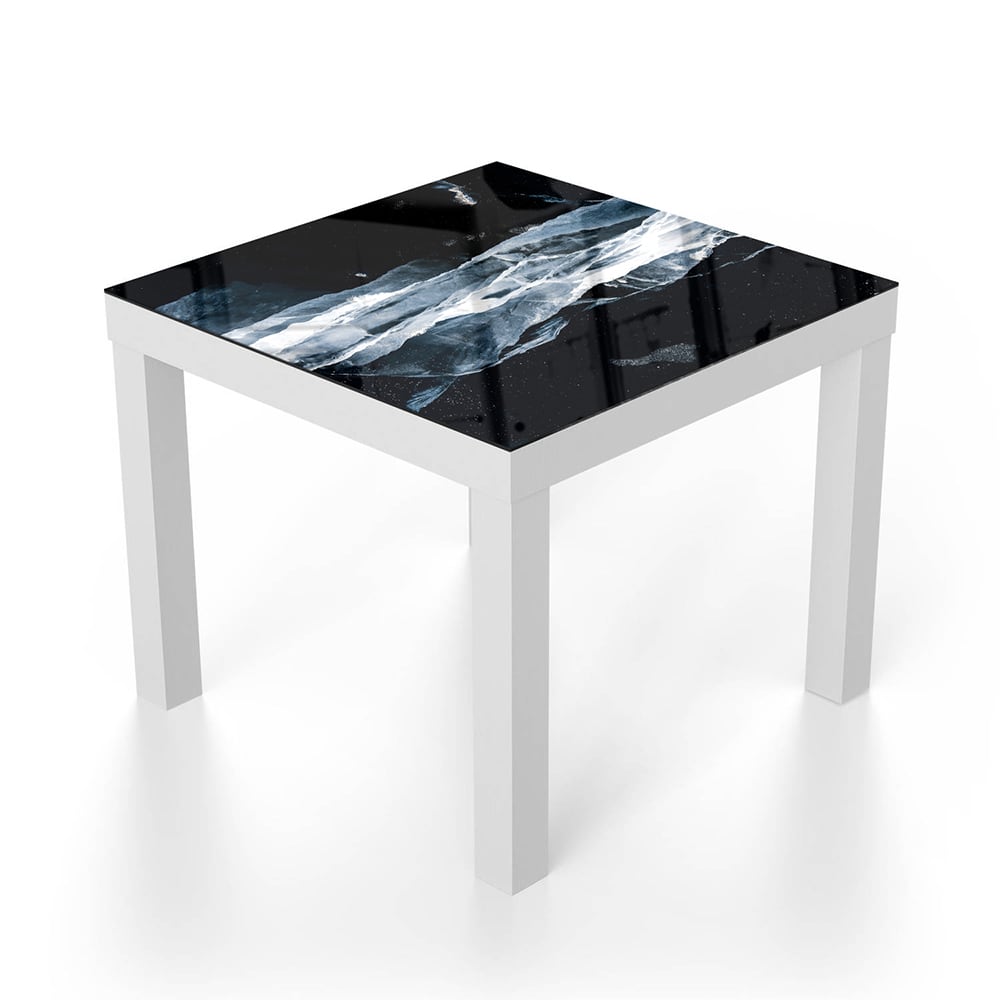 Salontafel 55x55 - Gehard Glas - Gebroken Ijs