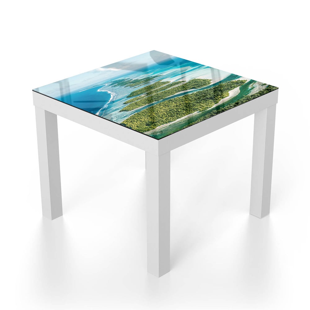 Salontafel 55x55 - Gehard Glas - De Malediven