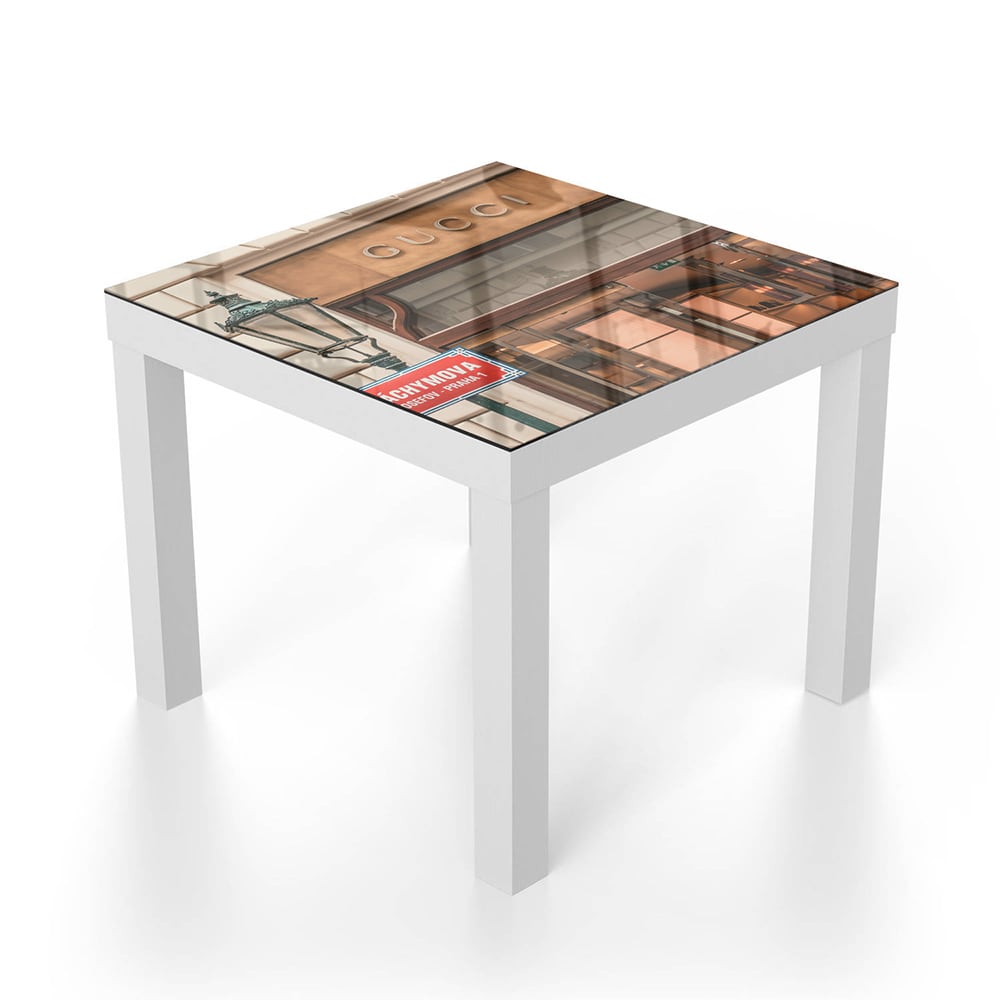 Salontafel 55x55 - Gehard Glas - Gucci Winkel Front