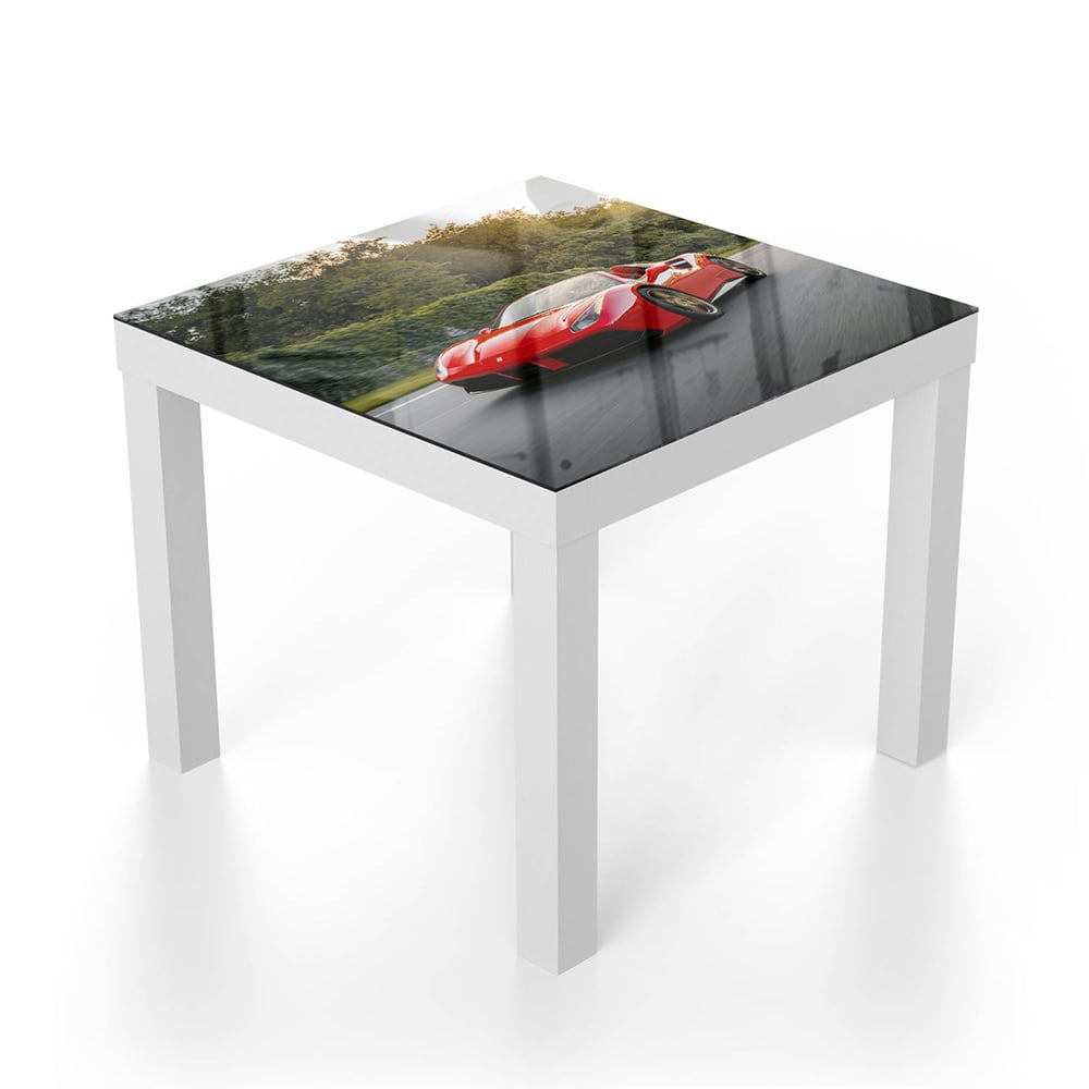 Salontafel 55x55 - Gehard Glas - Ferrari op de Weg