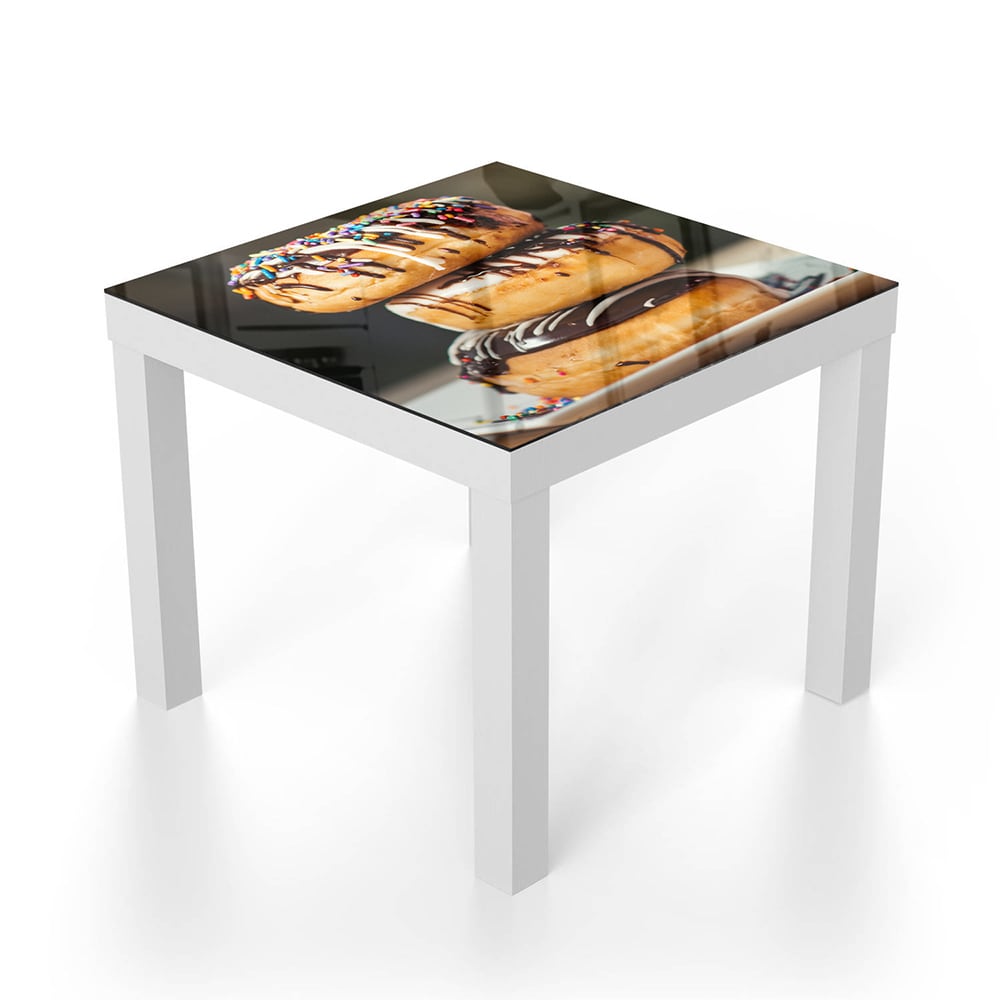 Salontafel 55x55 - Gehard Glas - Donuts