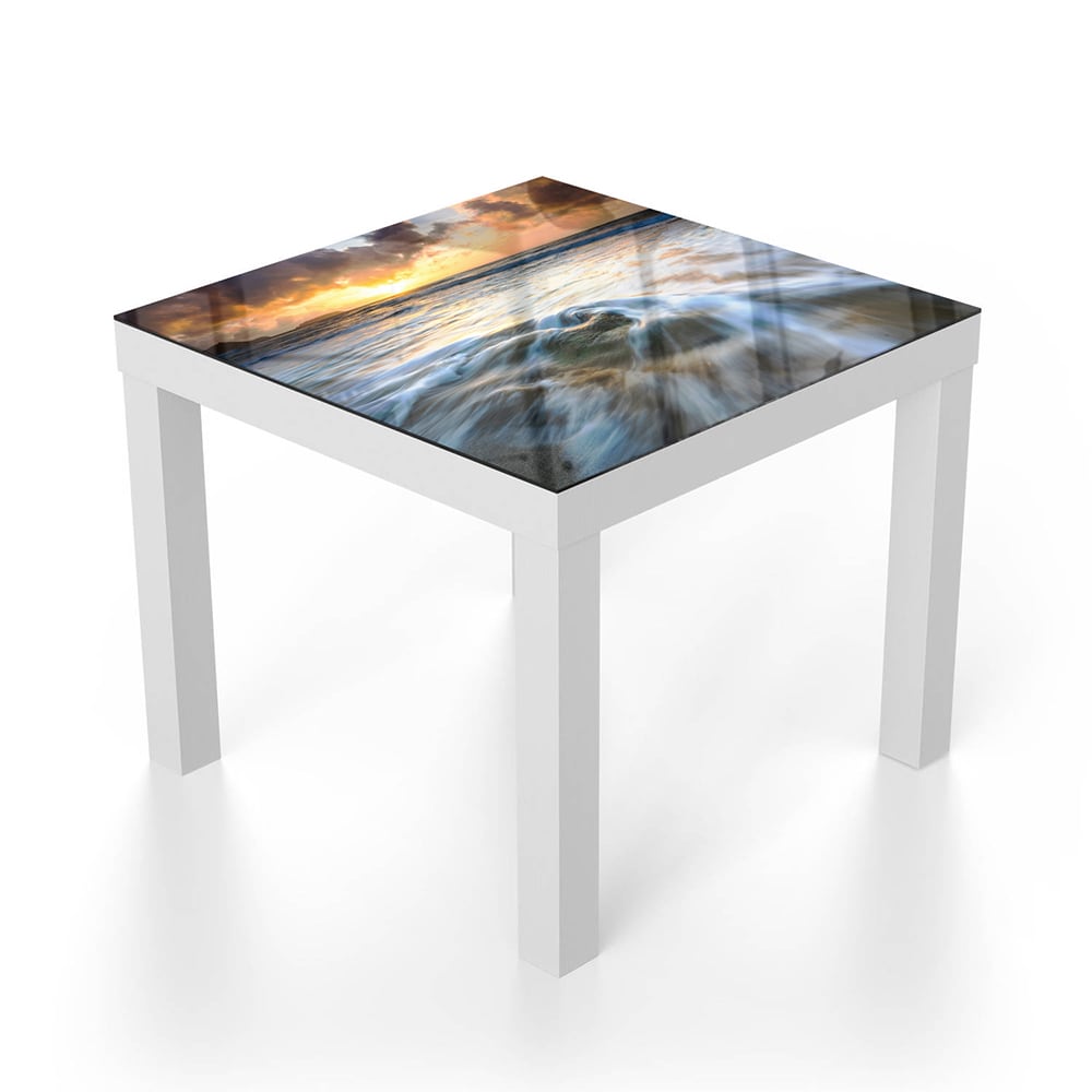 Salontafel 55x55 - Gehard Glas - Bewegende Stroming