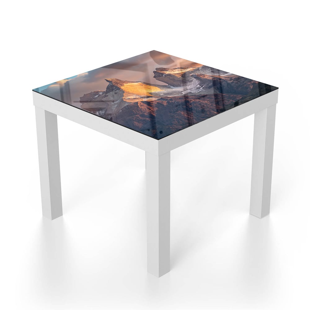 Salontafel 55x55 - Gehard Glas - Ruwe Bergtoppen
