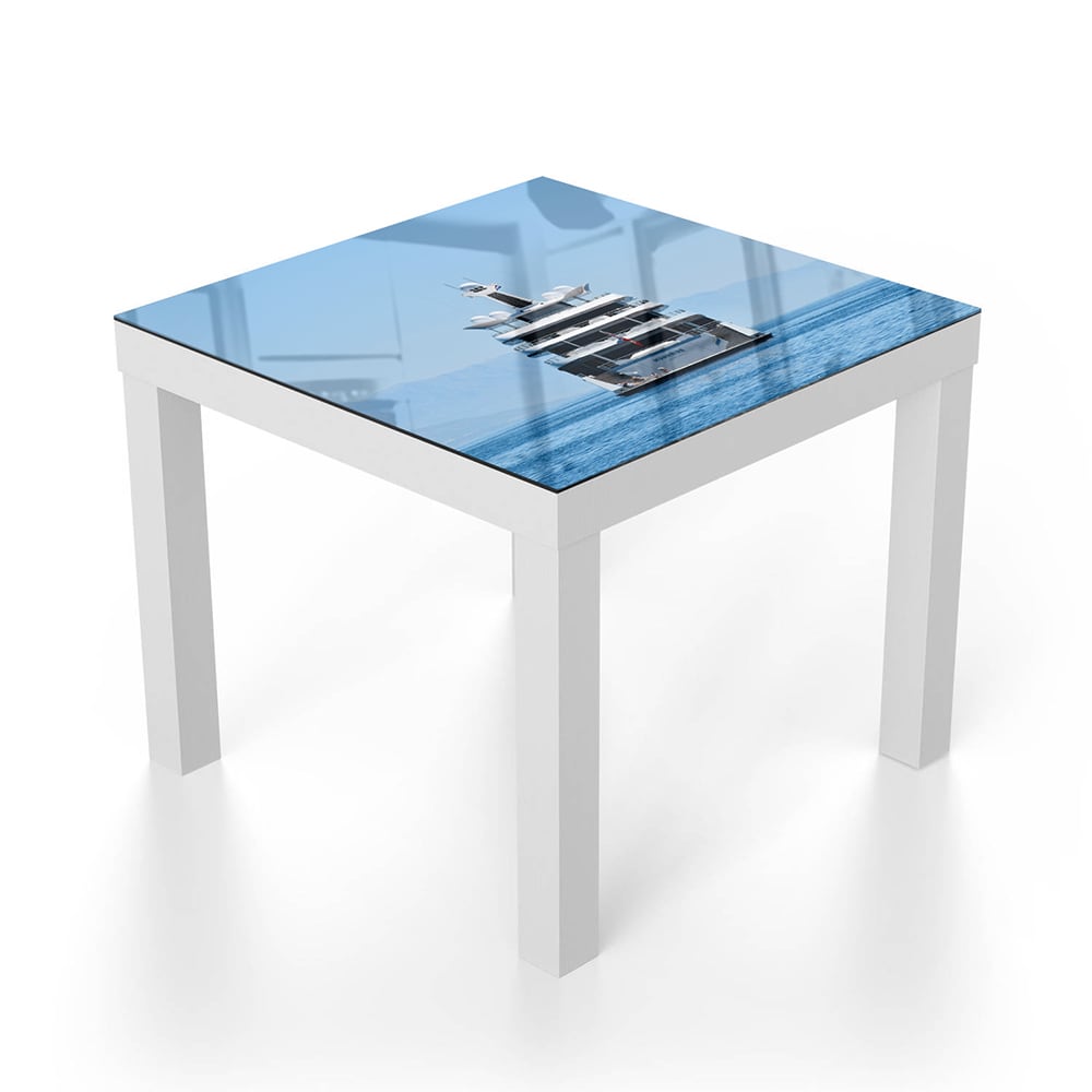 Salontafel 55x55 - Gehard Glas - Achterkant Jacht