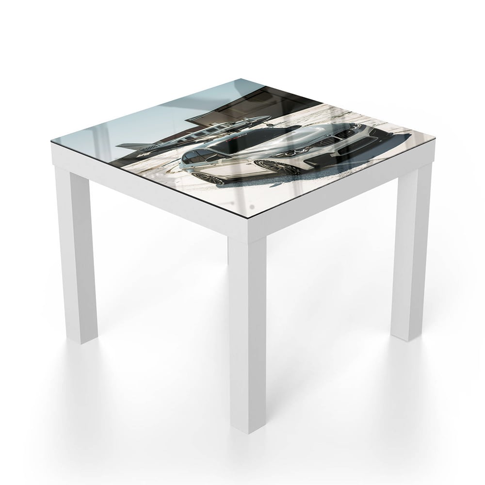 Salontafel 55x55 - Gehard Glas - Auto & Vliegtuig