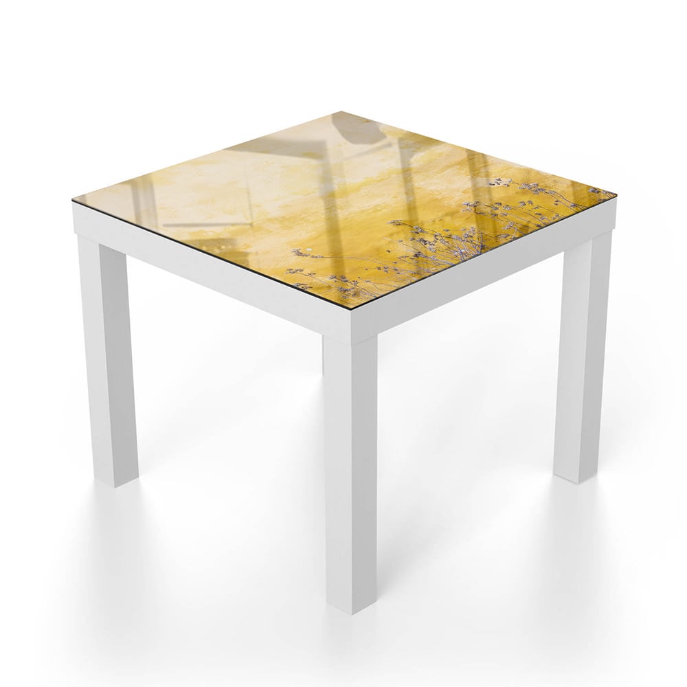 Salontafel 55x55 - Gehard Glas - Waterverf op Muur