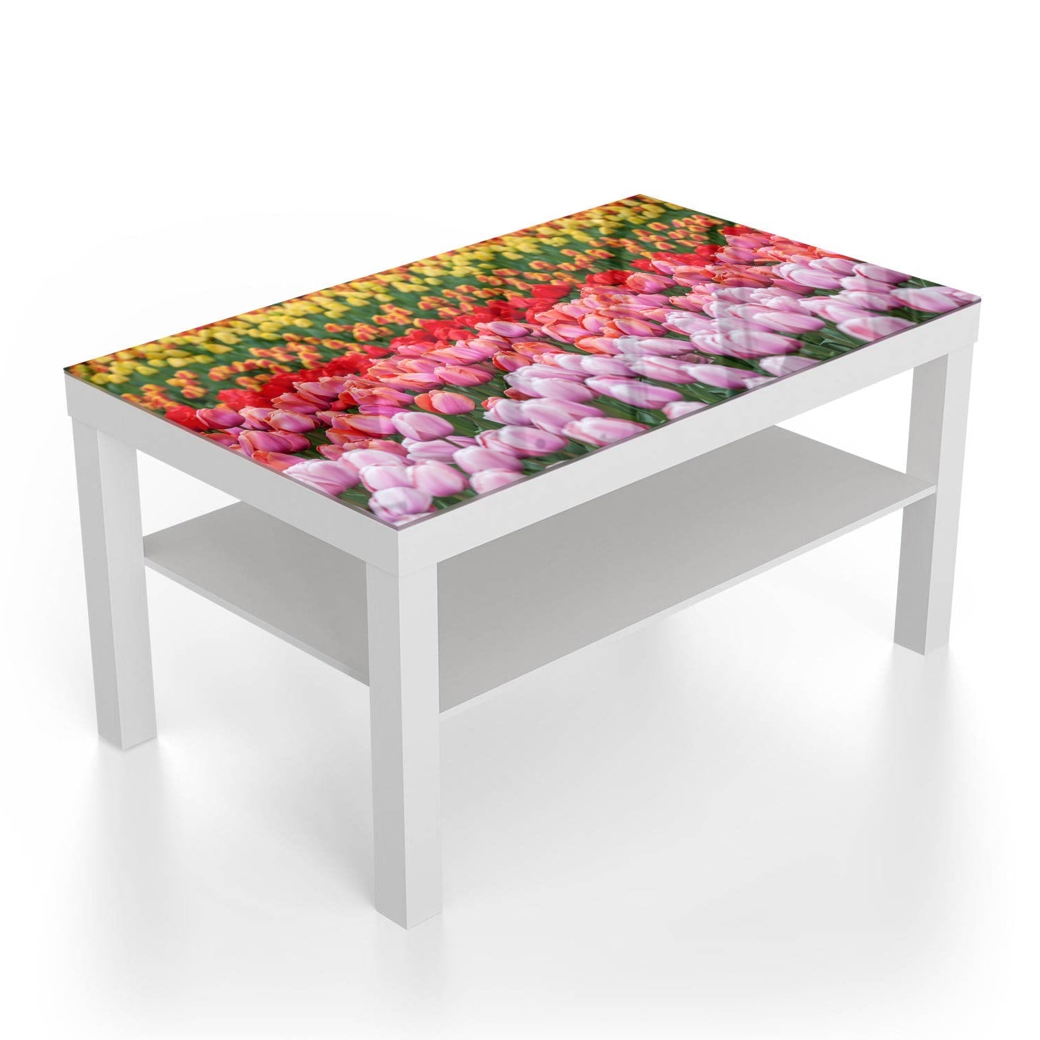 Salontafel 90x55 - Gehard Glas - Tulpenveld in Lisse