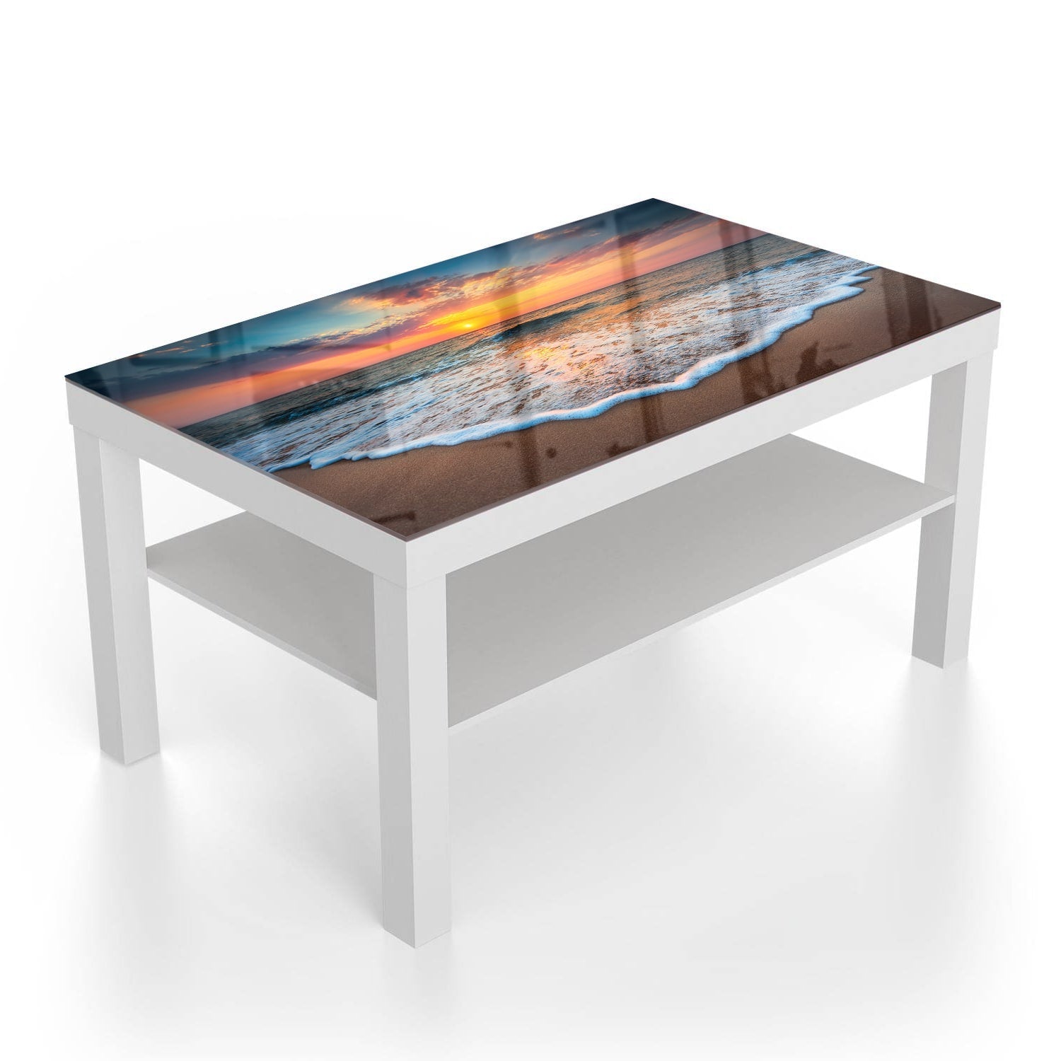 Salontafel 90x55 - Gehard Glas - Zonsopkomst Aan Zee