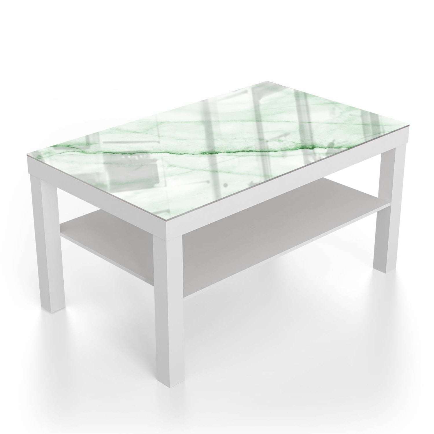 Salontafel 90x55 - Gehard Glas - Smaragd Marmer