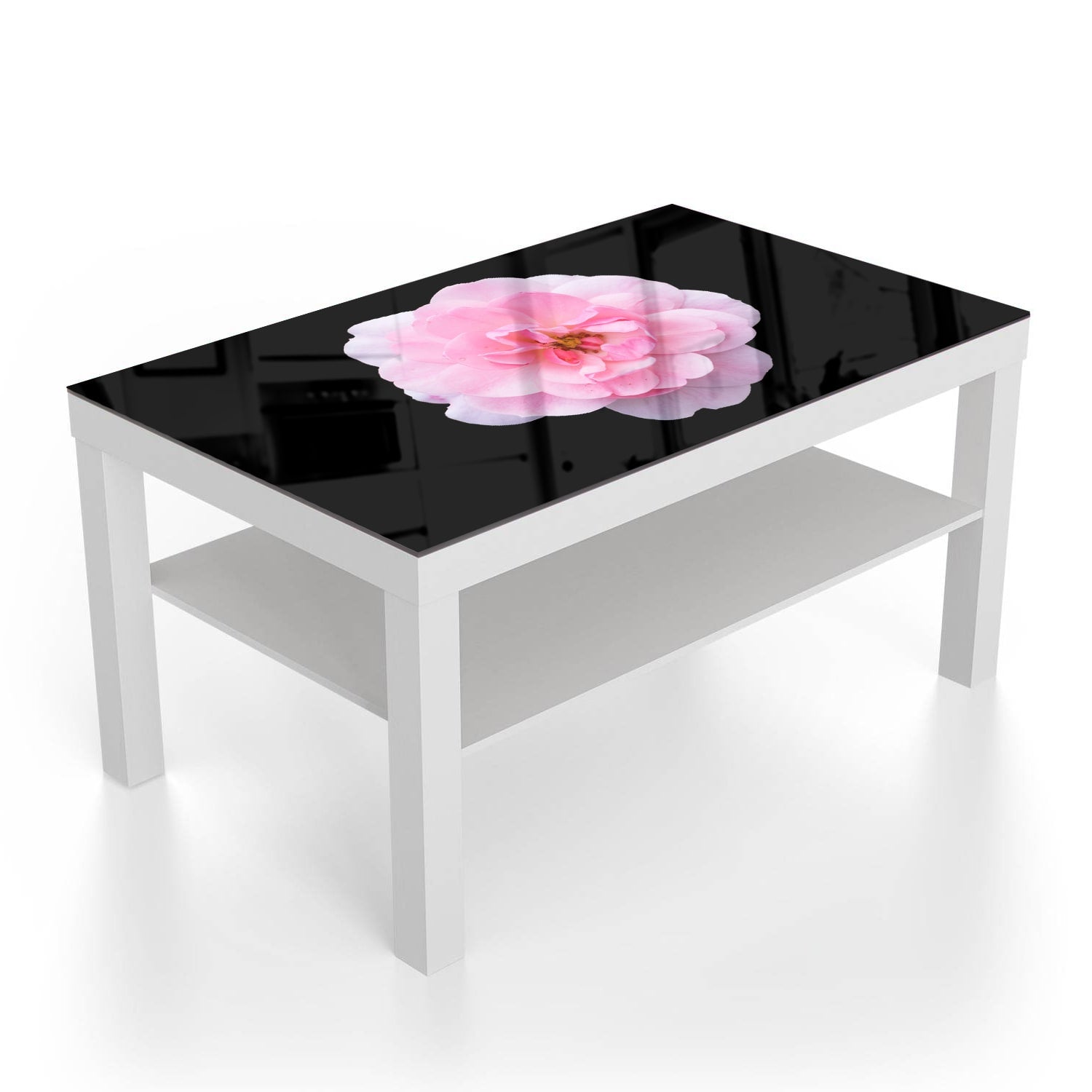 Salontafel 90x55 - Gehard Glas - Lichtroze Floribunda