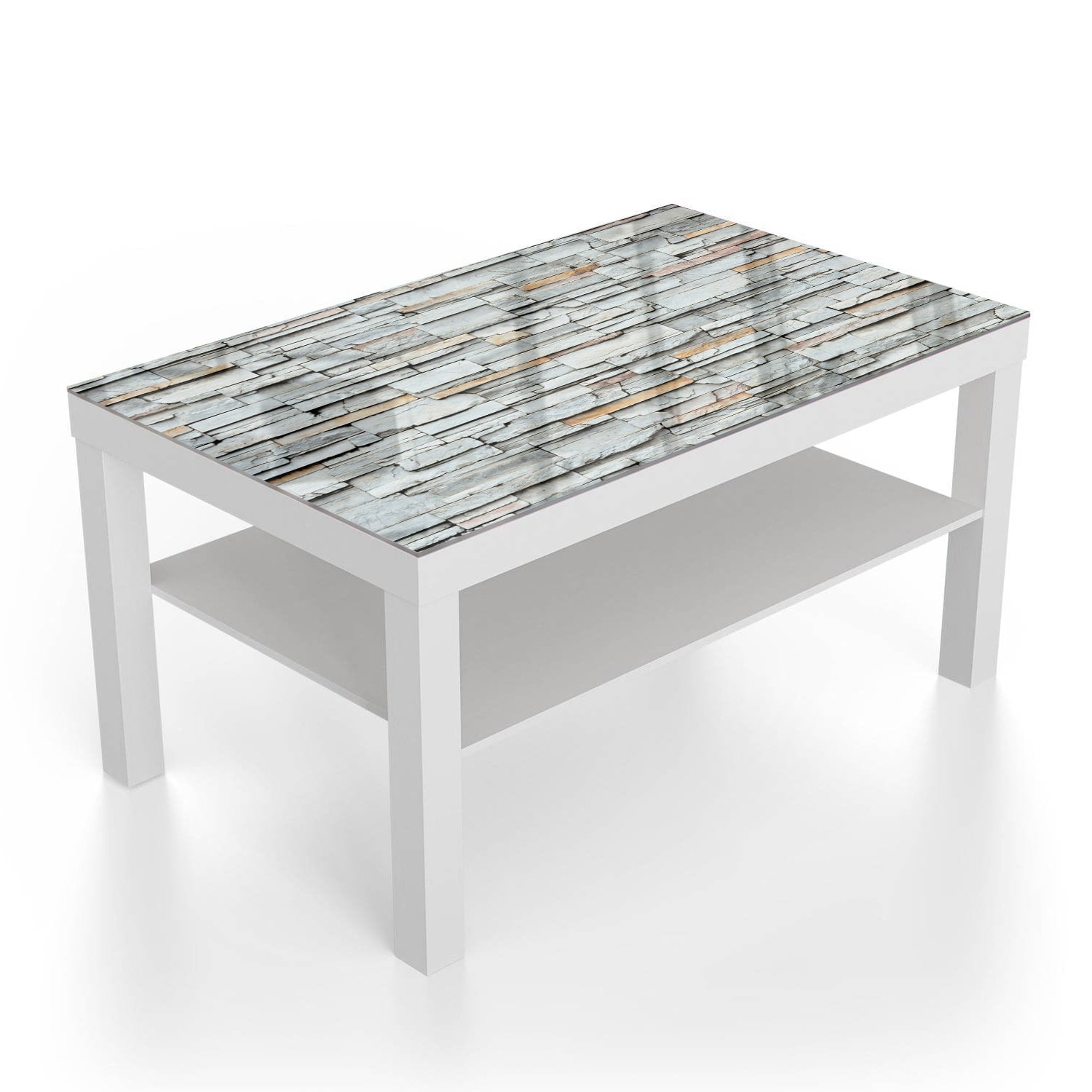 Salontafel 90x55 - Gehard Glas - Stenen Muur