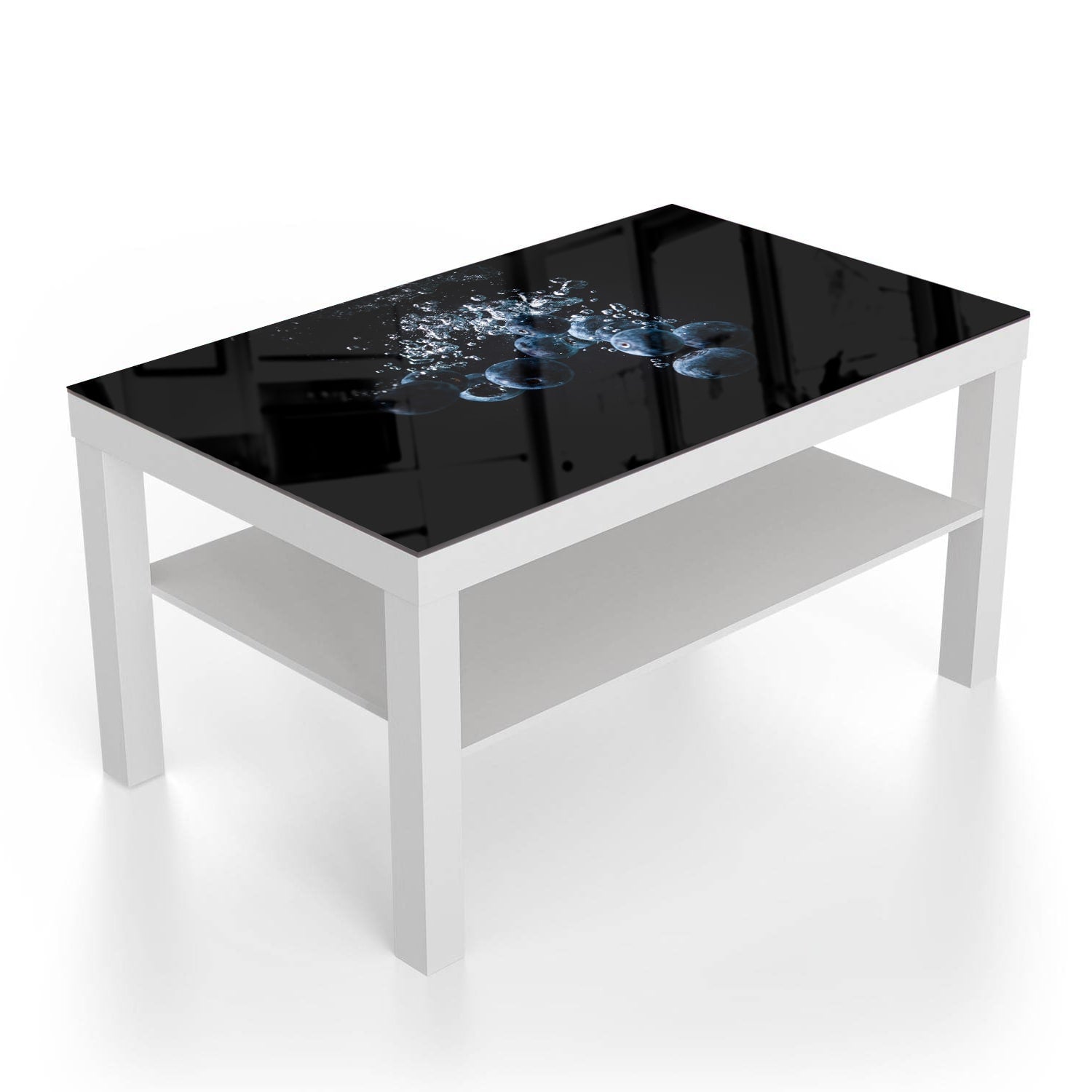 Salontafel 90x55 - Gehard Glas - Bosbessen in het Water