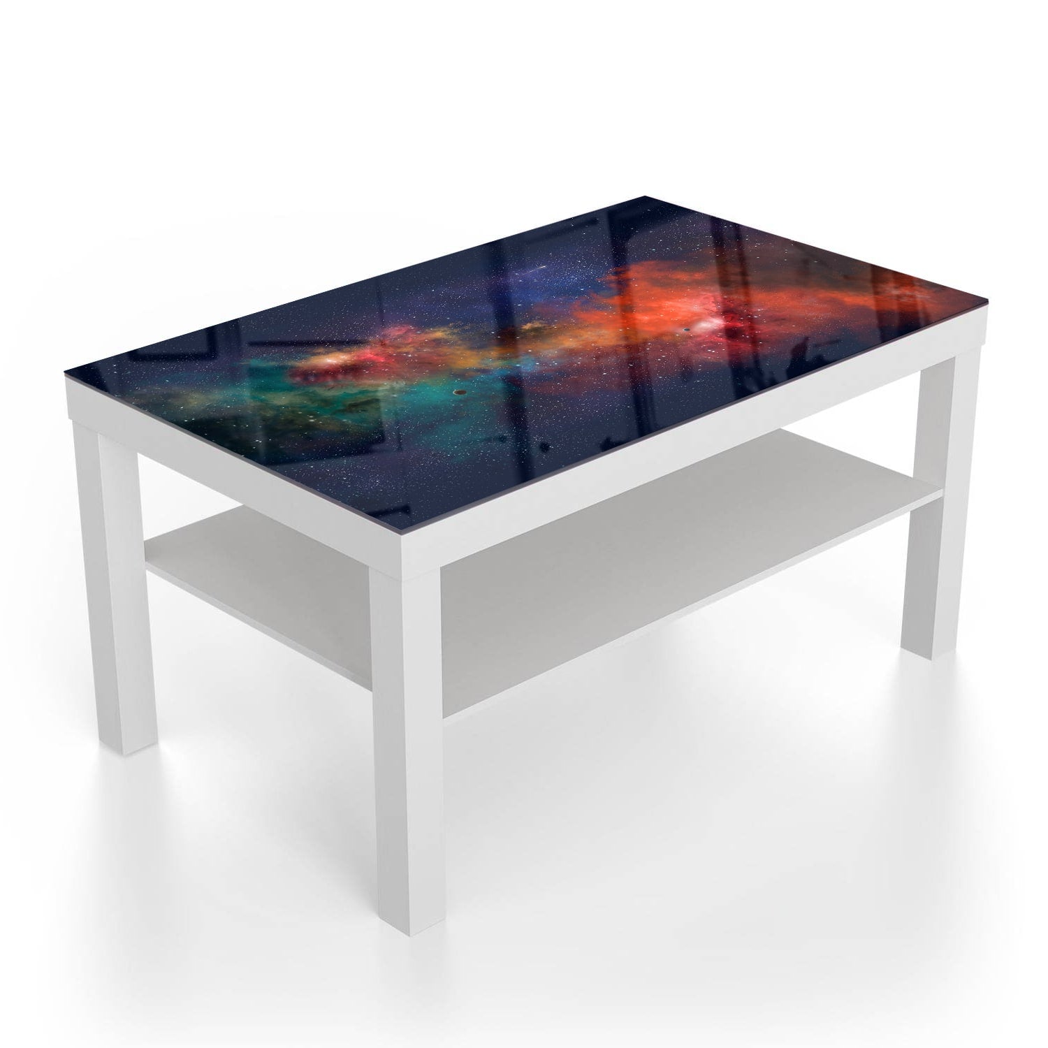 Salontafel 90x55 - Gehard Glas - Kleurrijke Hemel