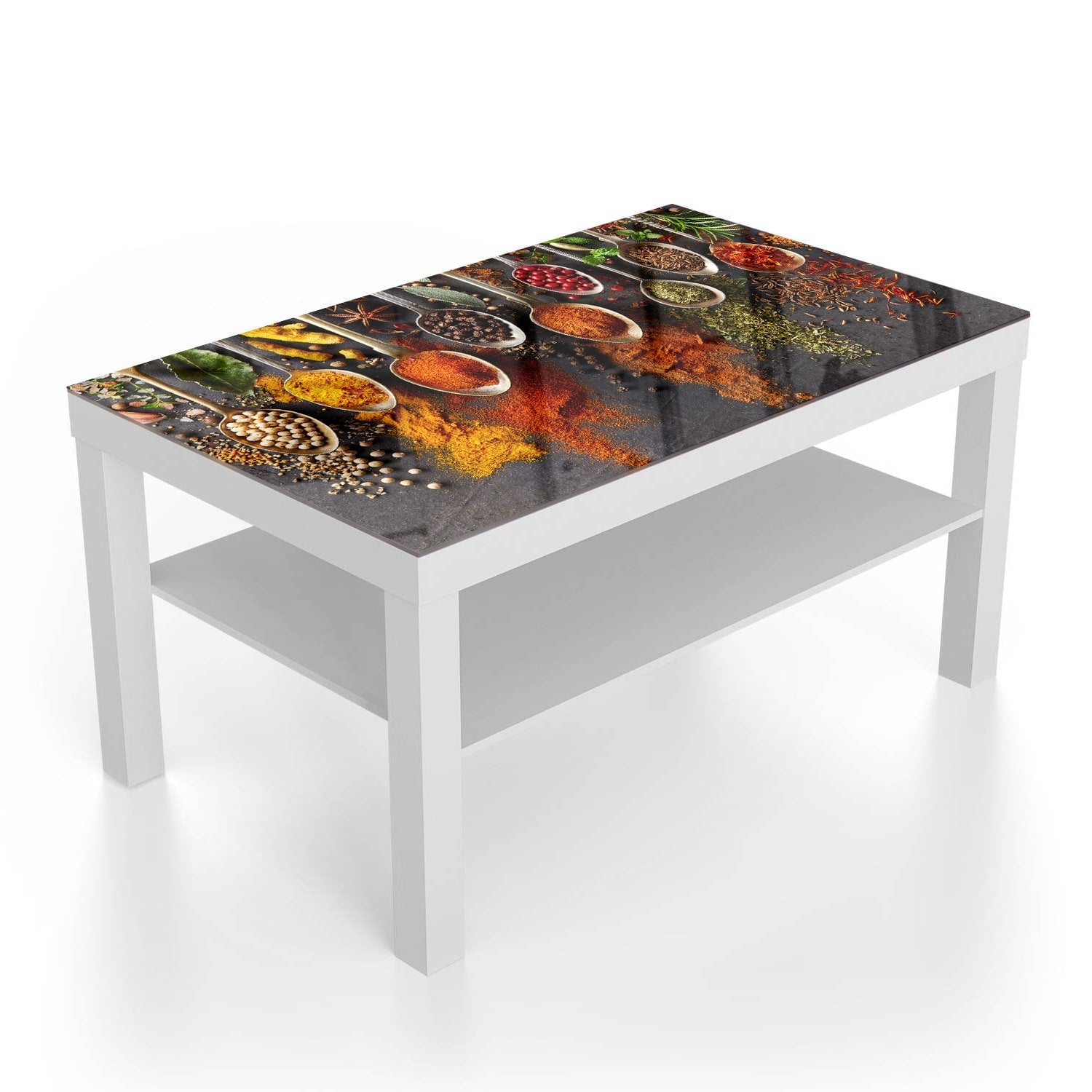 Salontafel 90x55 - Gehard Glas - Specerijen in Lepels