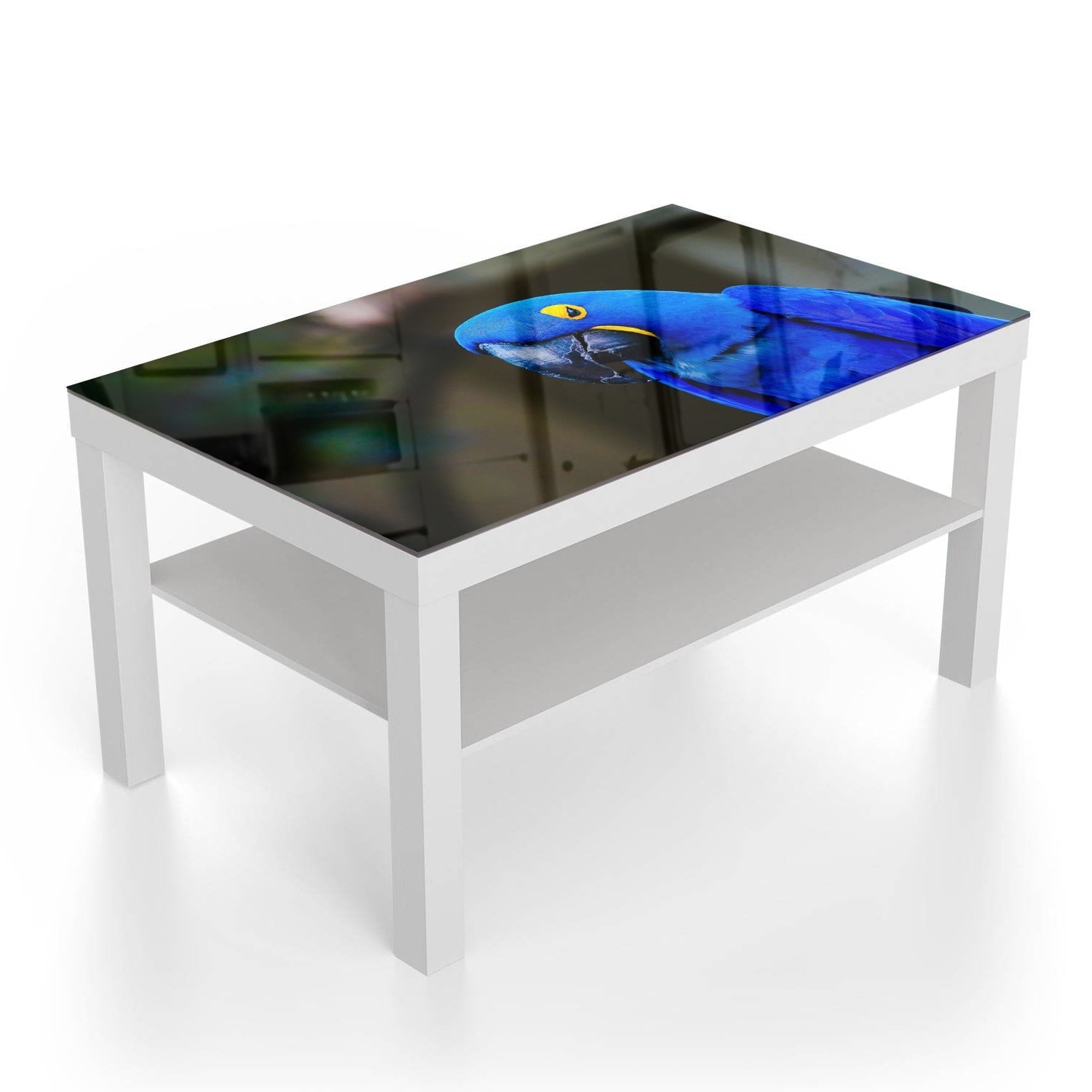 Salontafel 90x55 - Gehard Glas - Blauwe Ara