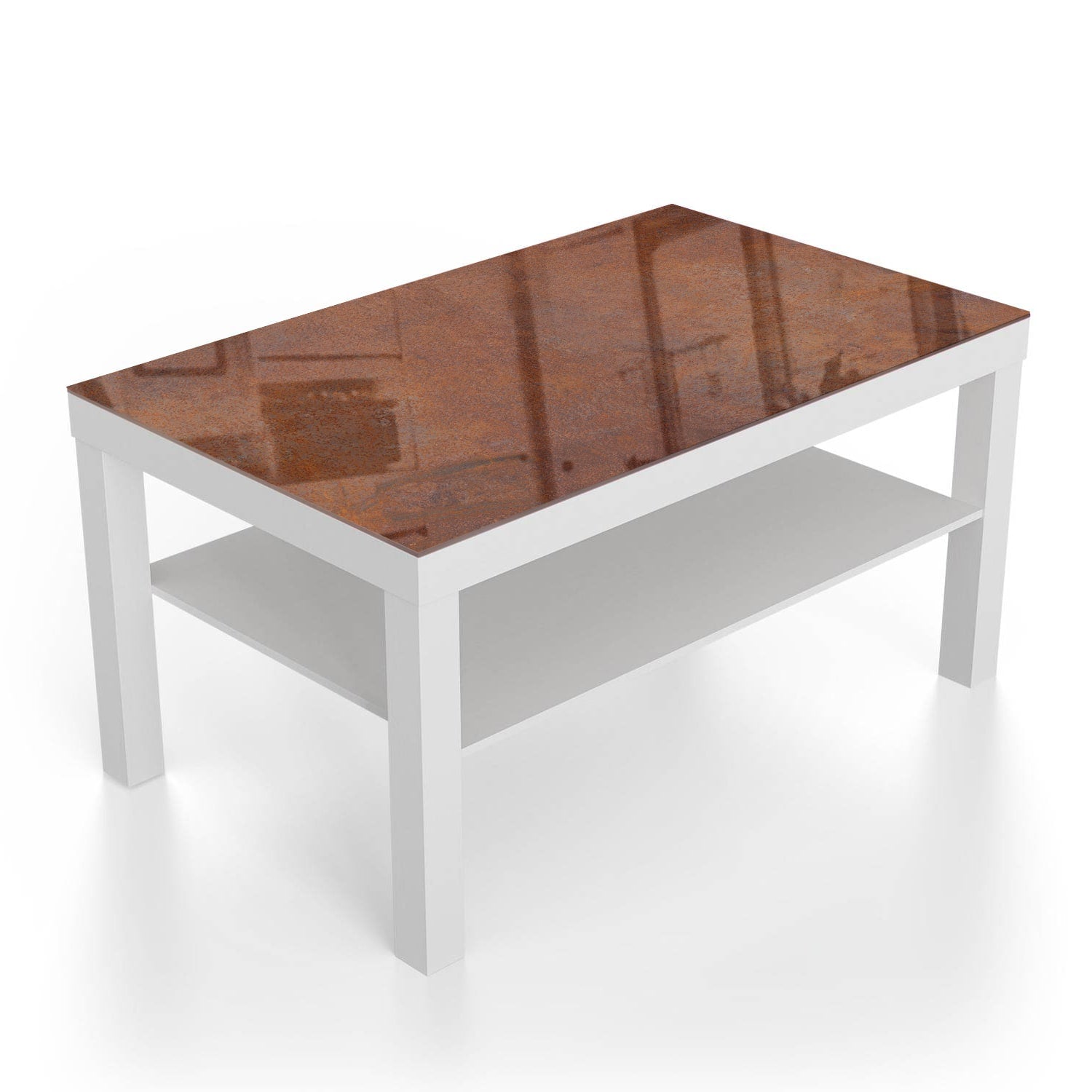 Salontafel 90x55 - Gehard Glas - Roest Textuur