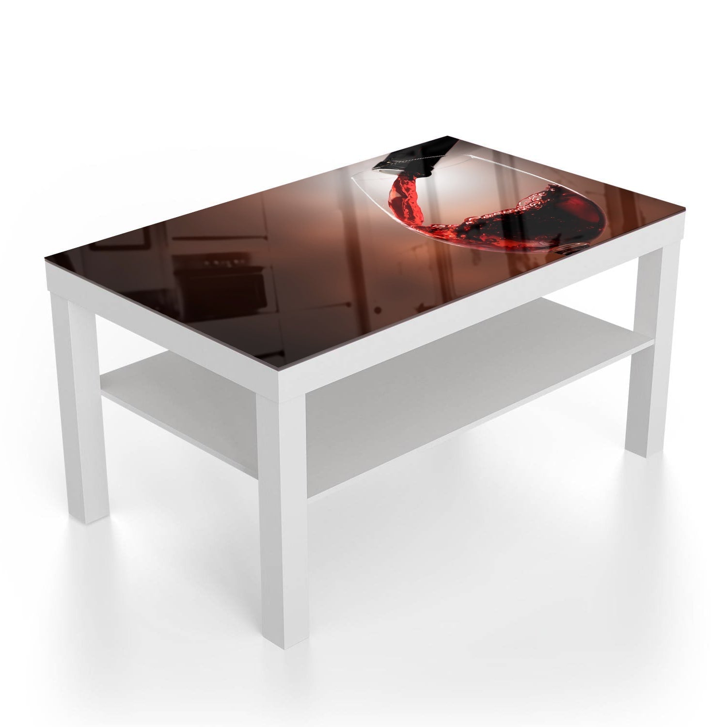 Salontafel 90x55 - Gehard Glas - Wijnschenking