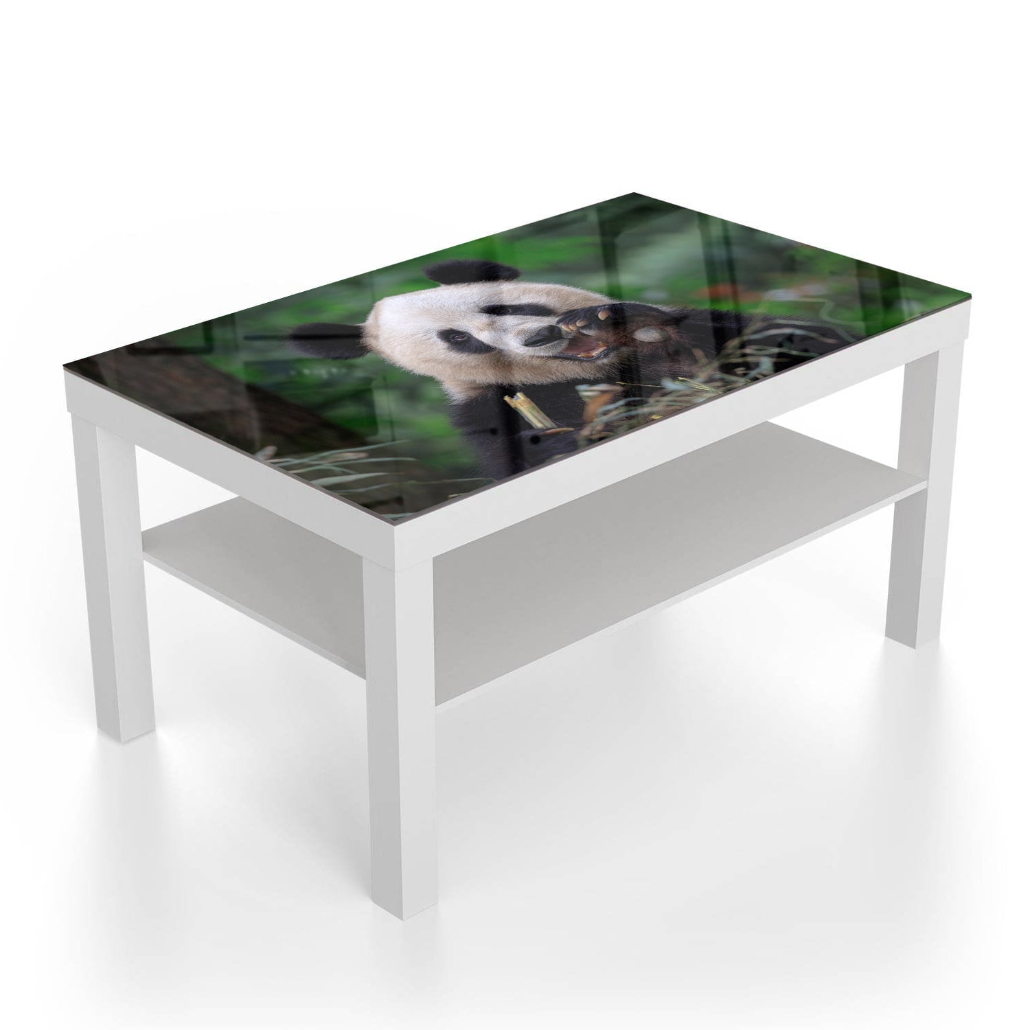 Salontafel 90x55 - Gehard Glas - Blije Panda