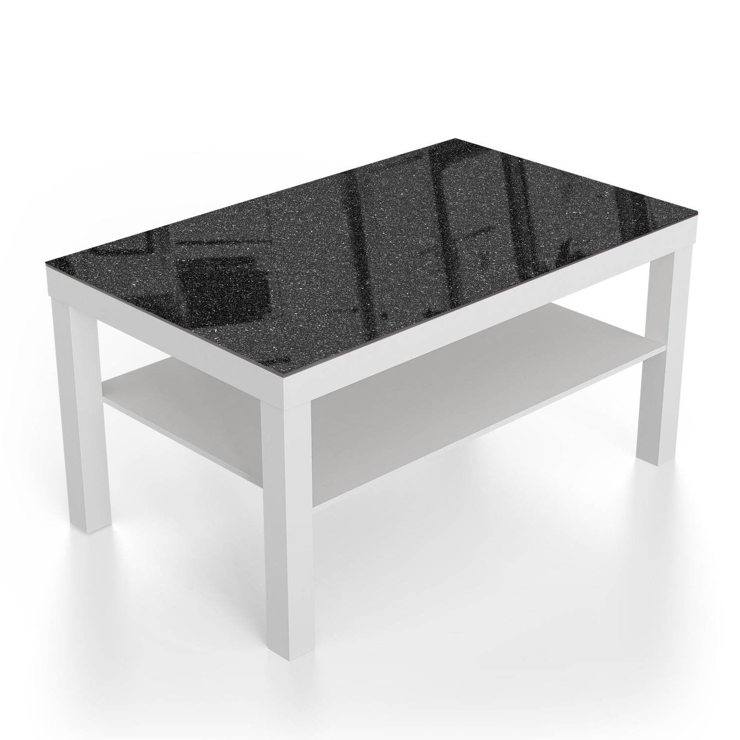 Salontafel 90x55 - Gehard Glas - Asfalt Textuur