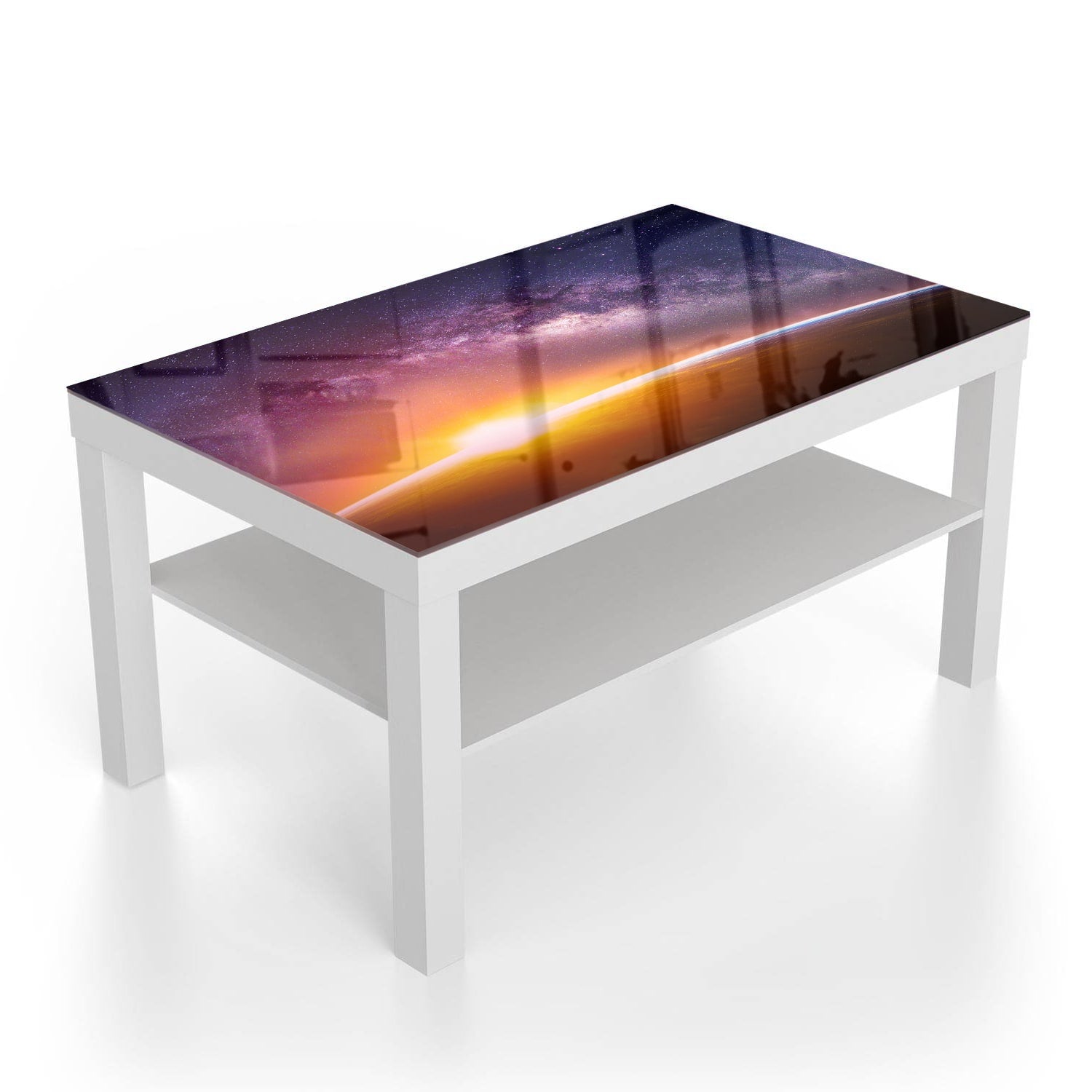 Salontafel 90x55 - Gehard Glas - Landschap met Melkwegstelsel