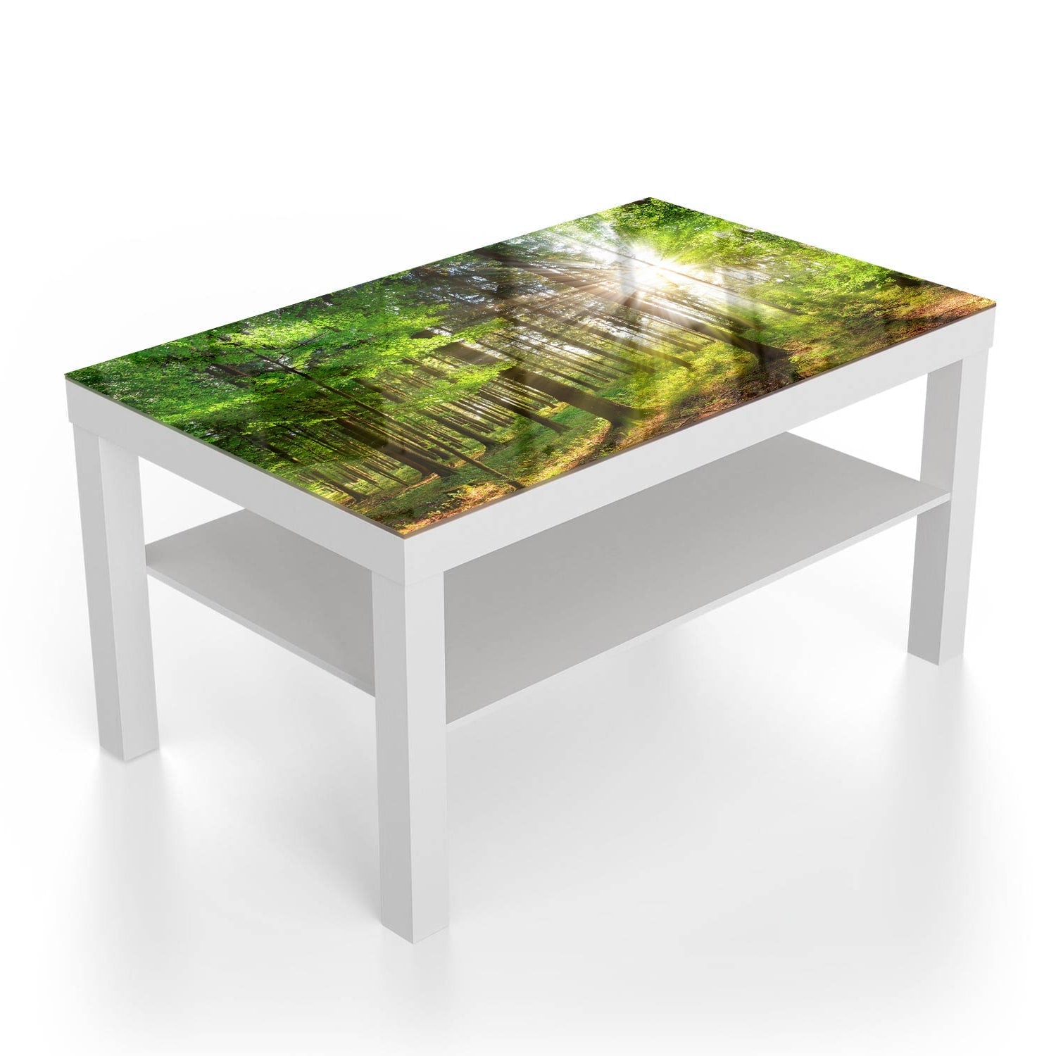 Salontafel 90x55 - Gehard Glas - Zonlicht in het Bos