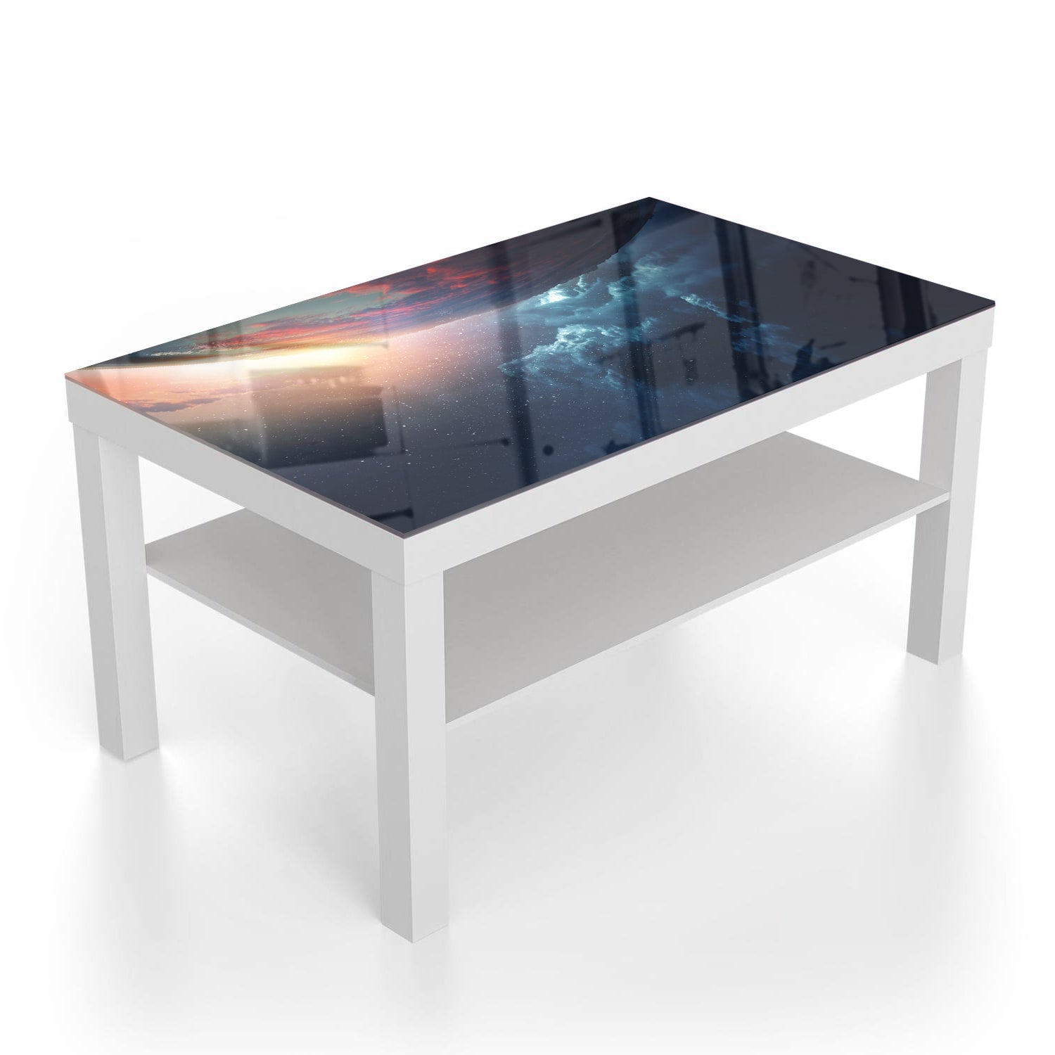 Salontafel 90x55 - Gehard Glas - Baan van de Planeet