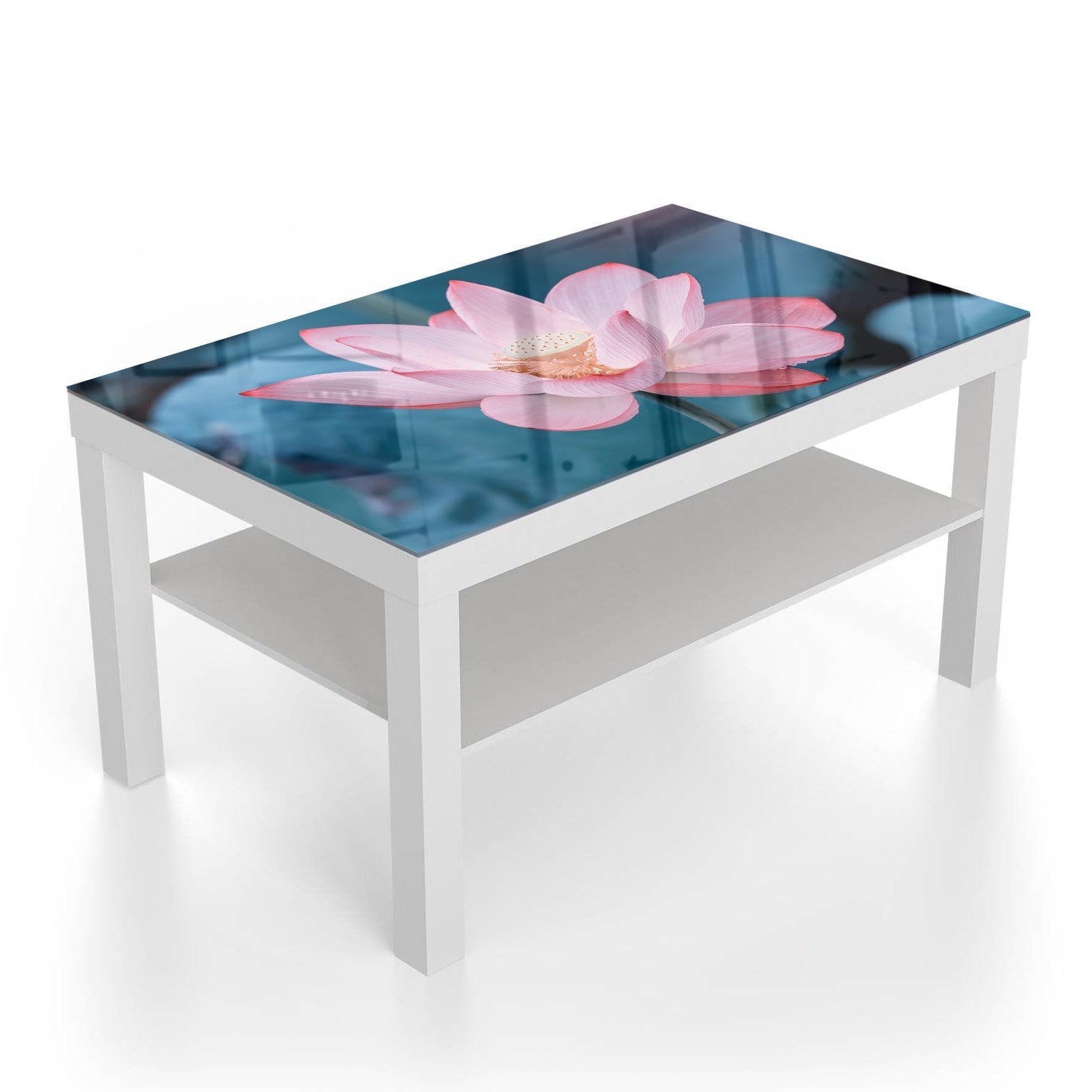 Salontafel 90x55 - Gehard Glas - Lotus Bloem