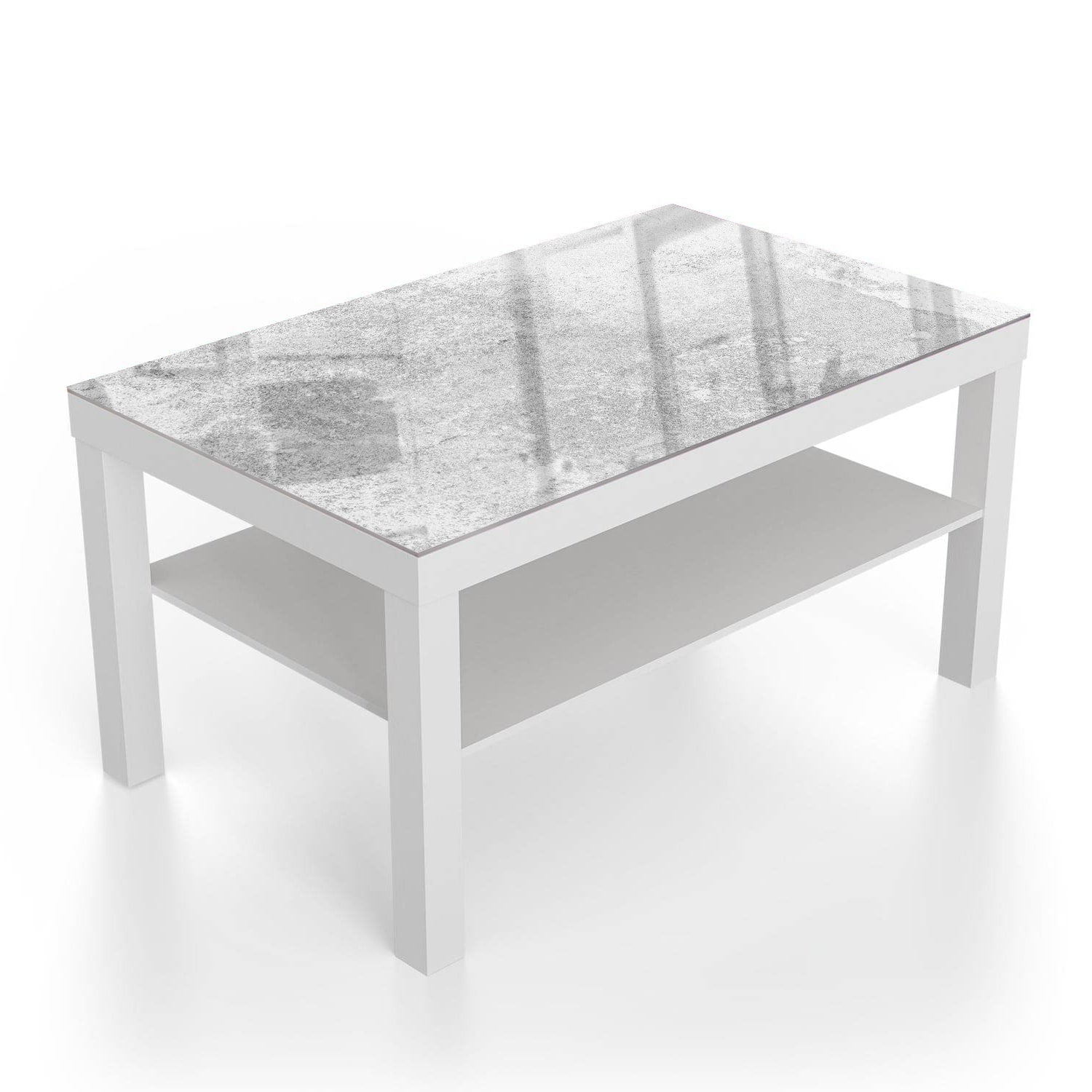 Salontafel 90x55 - Gehard Glas - Grijze Kalksteen
