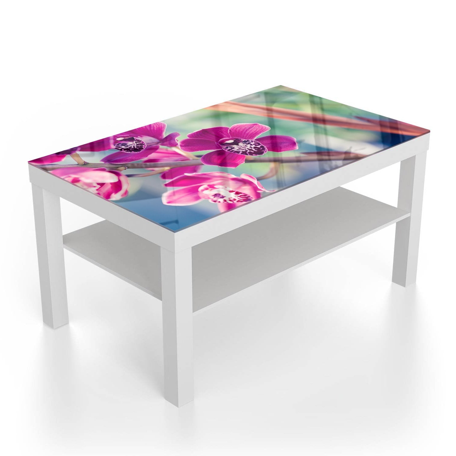 Salontafel 90x55 - Gehard Glas - Vlinderorchidee