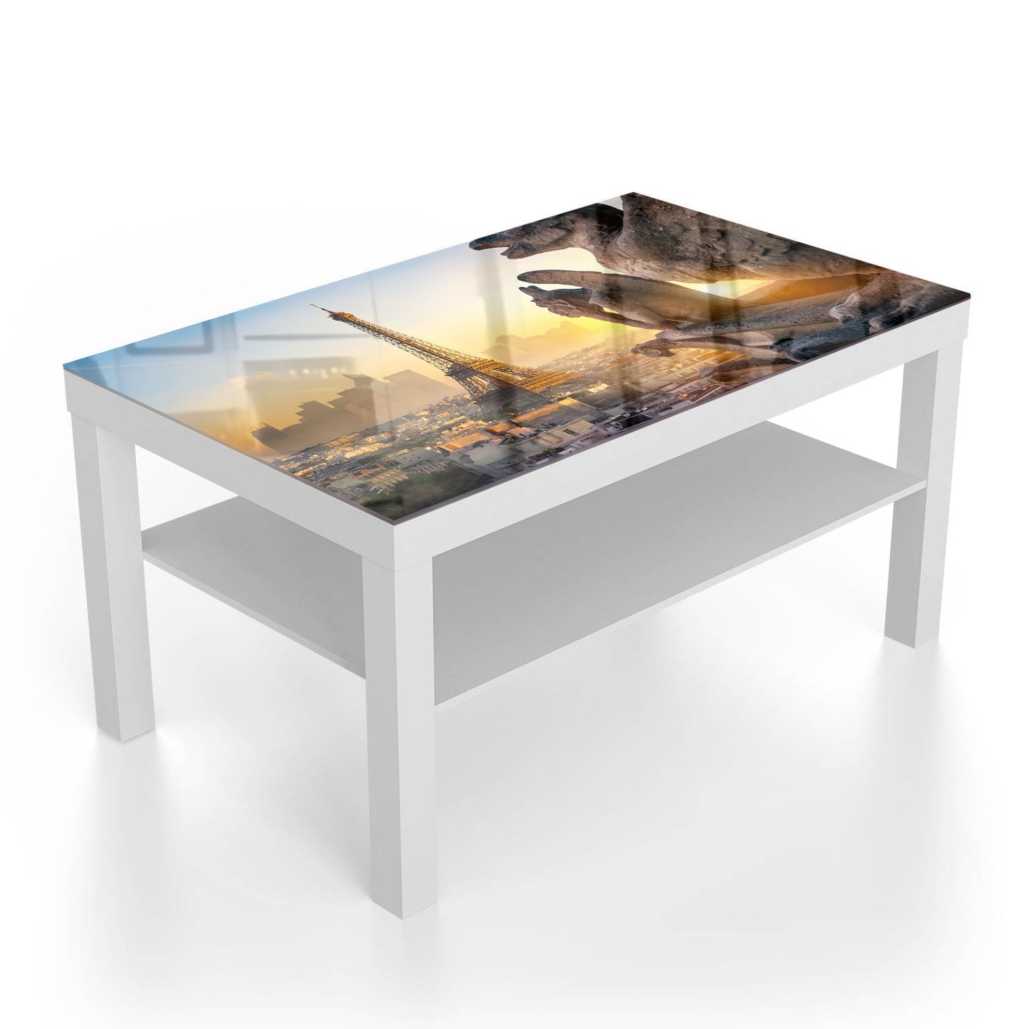 Salontafel 90x55 - Gehard Glas - Eiffeltoren en Chimera