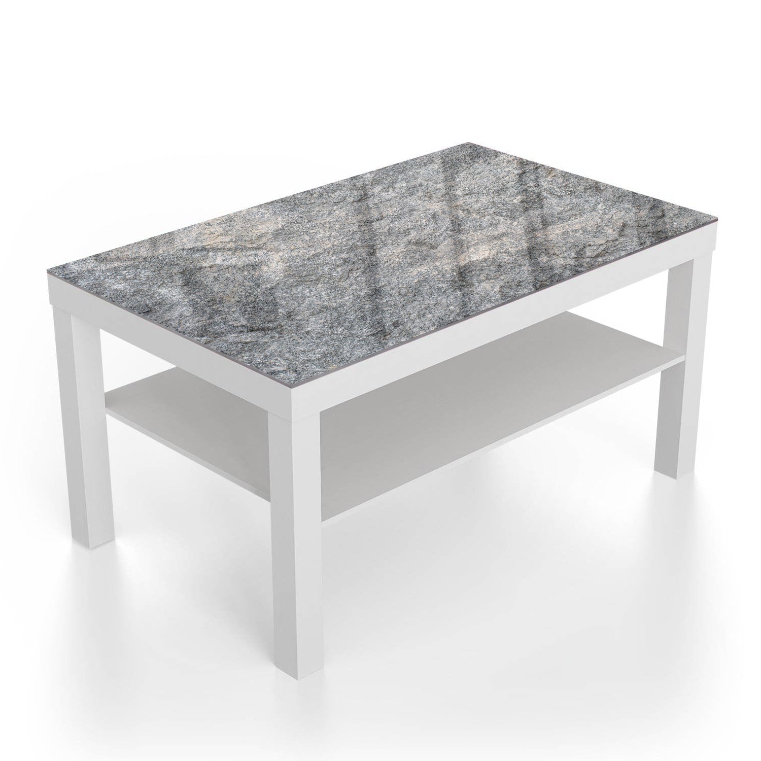 Salontafel 90x55 - Gehard Glas - Graniet Steen Textuur