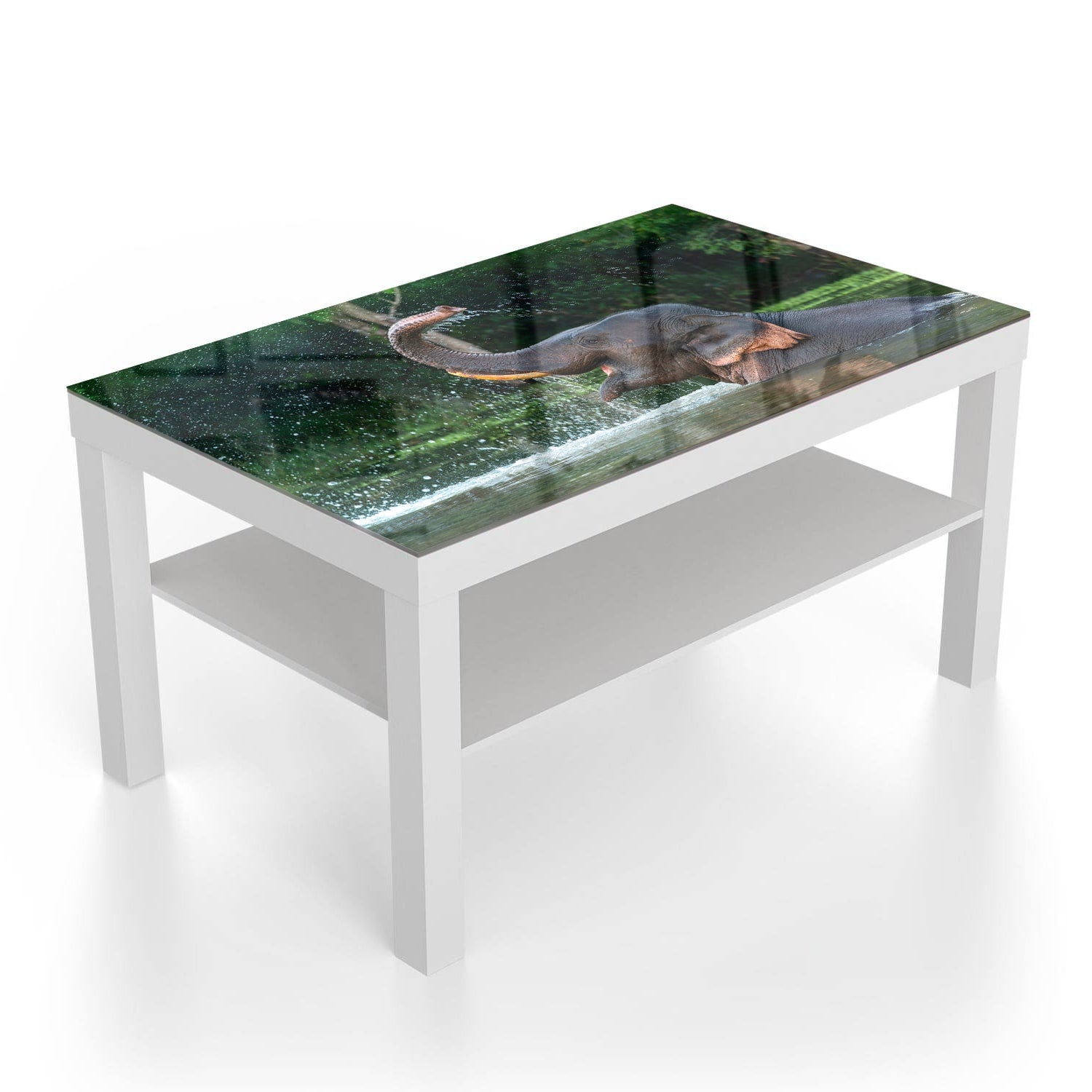 Salontafel 90x55 - Gehard Glas - Badende Olifant