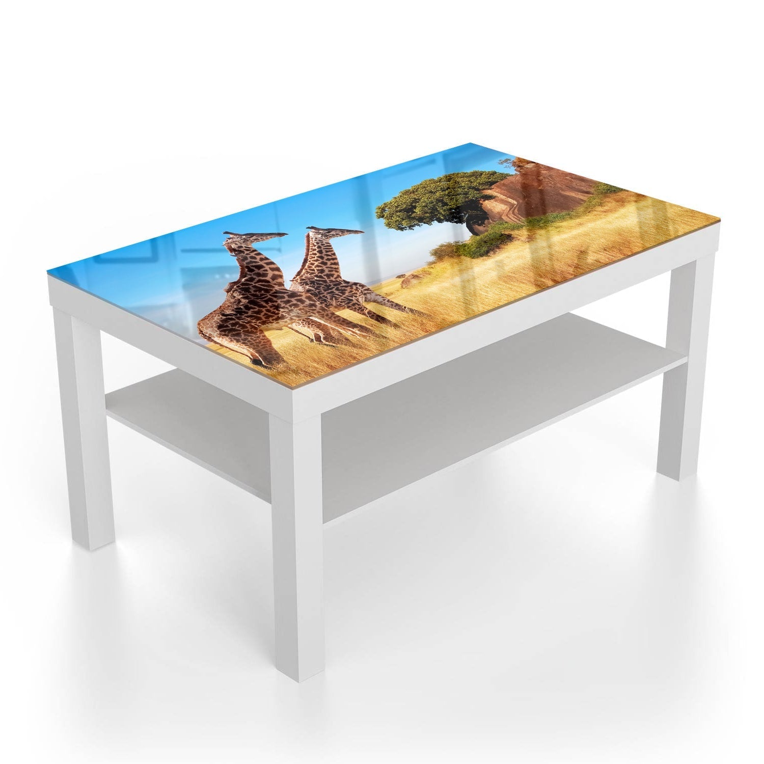 Salontafel 90x55 - Gehard Glas - Giraffen