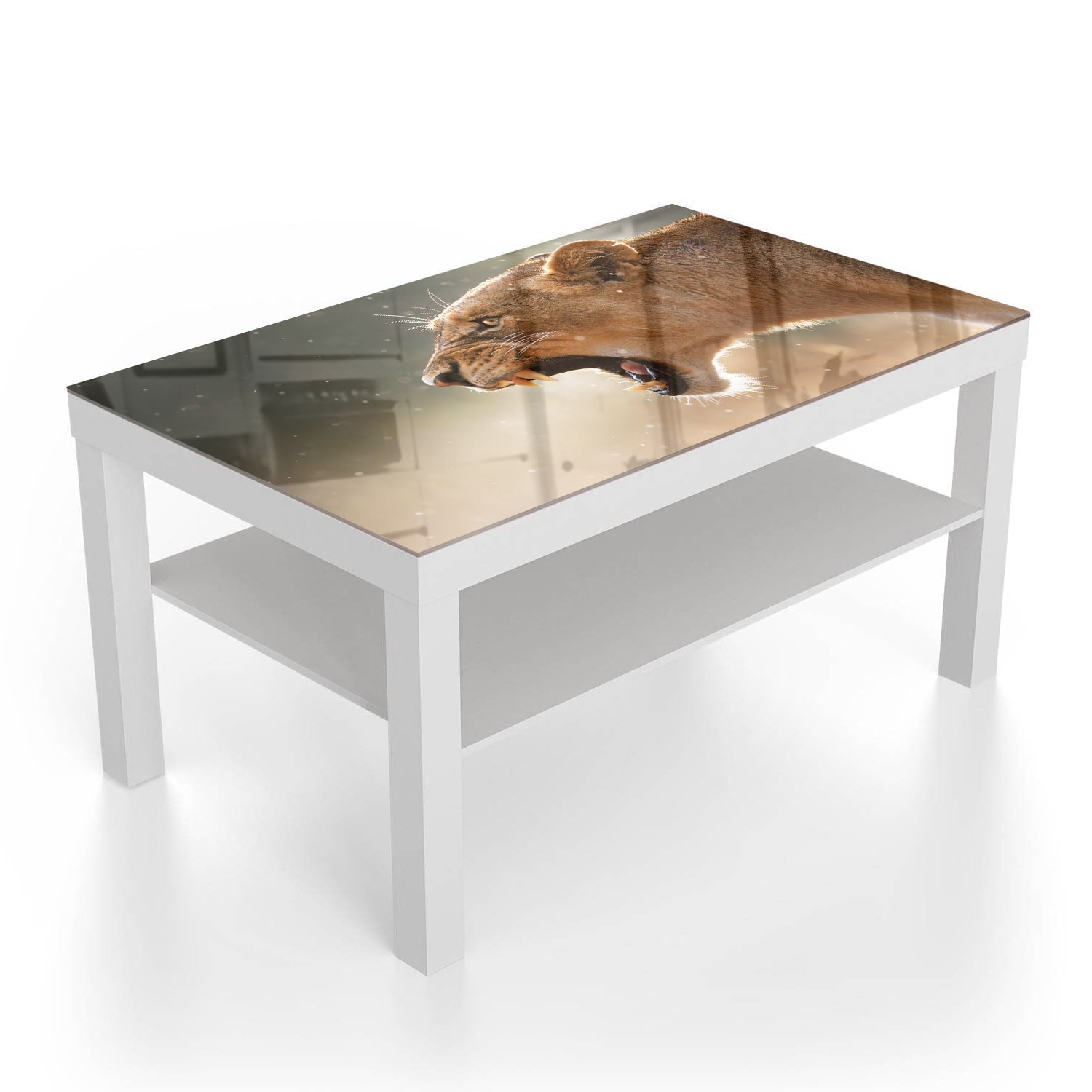 Salontafel 90x55 - Gehard Glas - Woeste Leeuwin