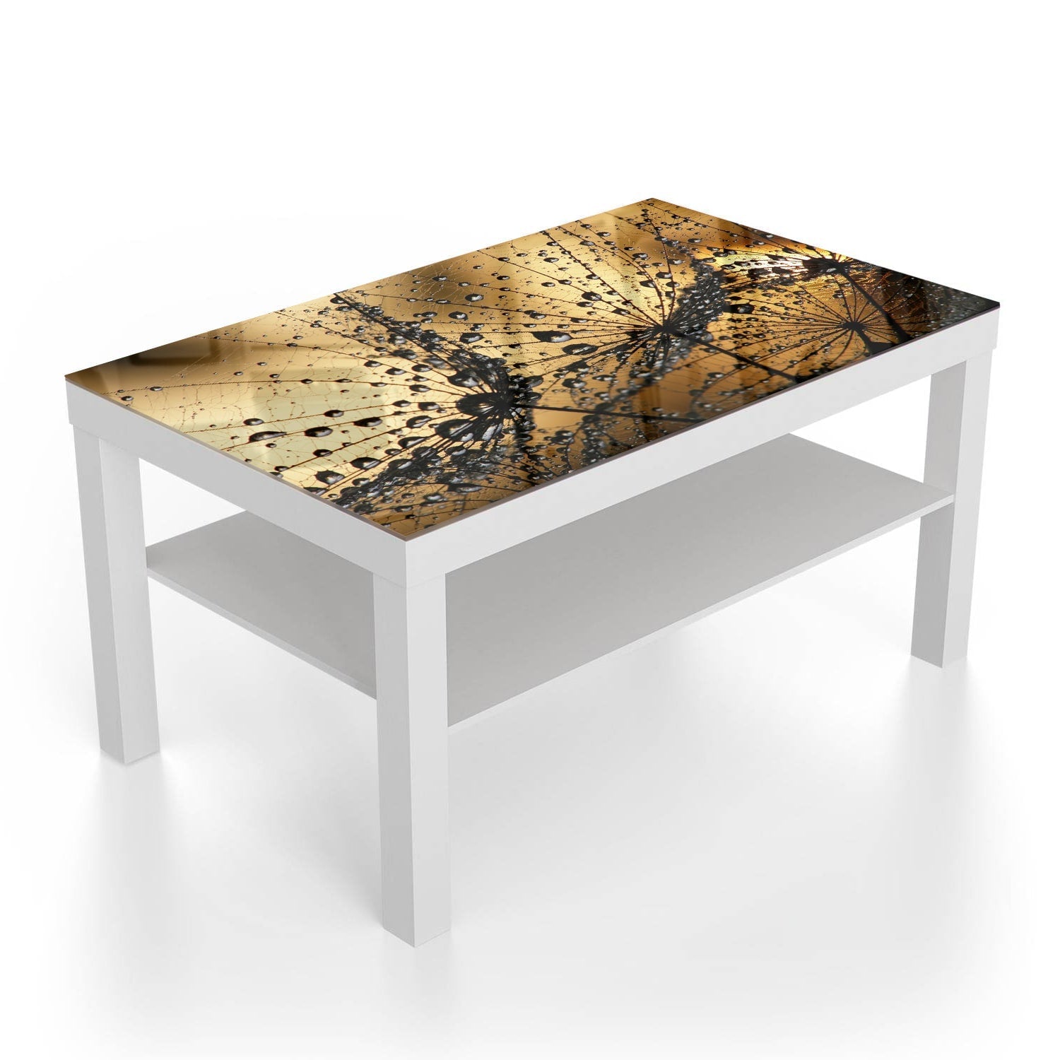 Salontafel 90x55 - Gehard Glas - Nat Paardebloemzaad