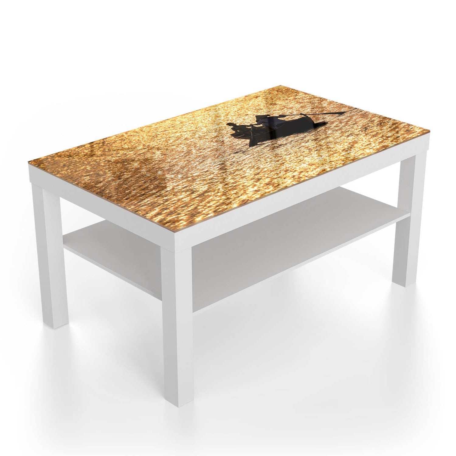 Salontafel 90x55 - Gehard Glas - Varen bij Zonsondergang
